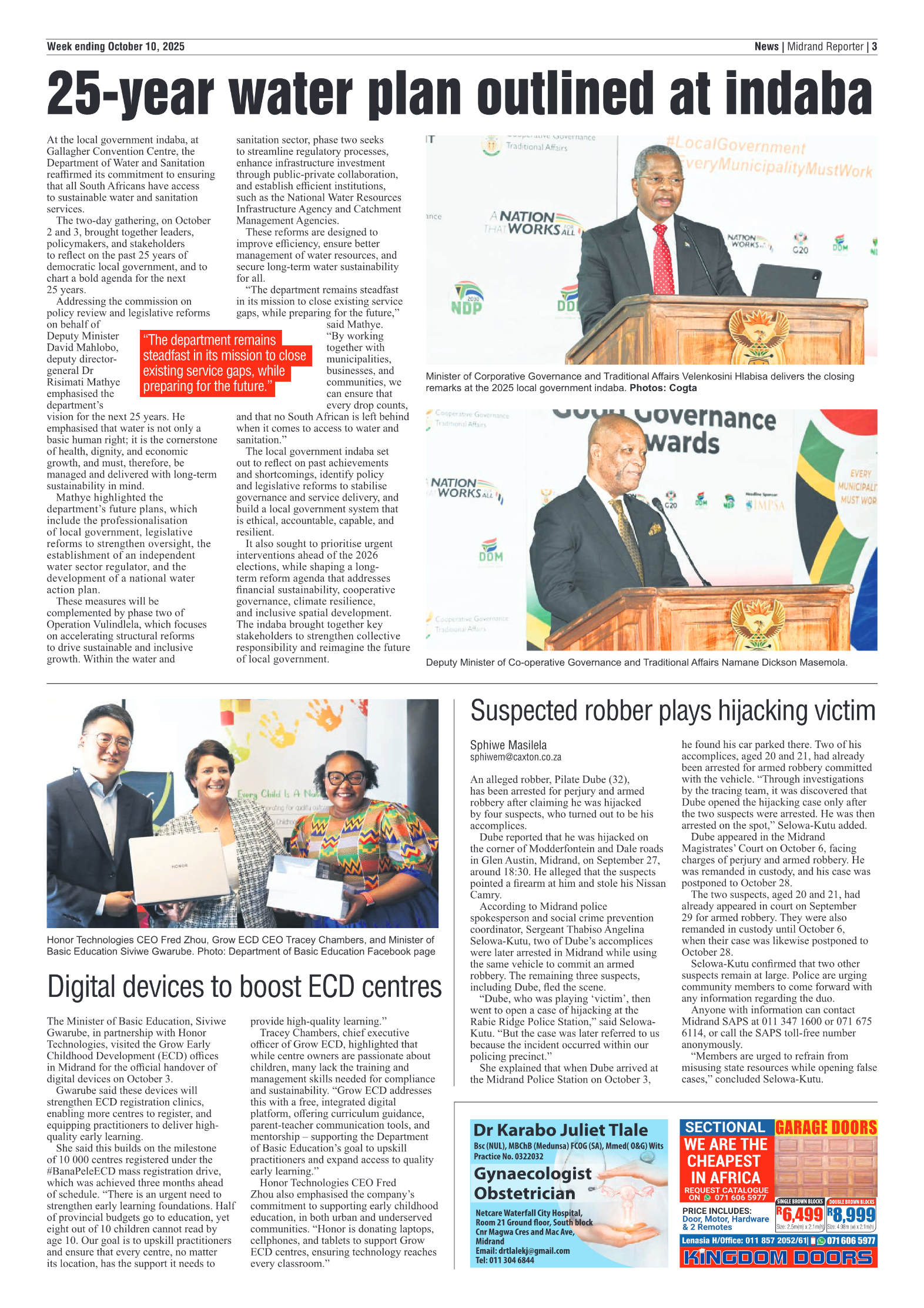 Midrand Reporter 10 October 2025 page 5