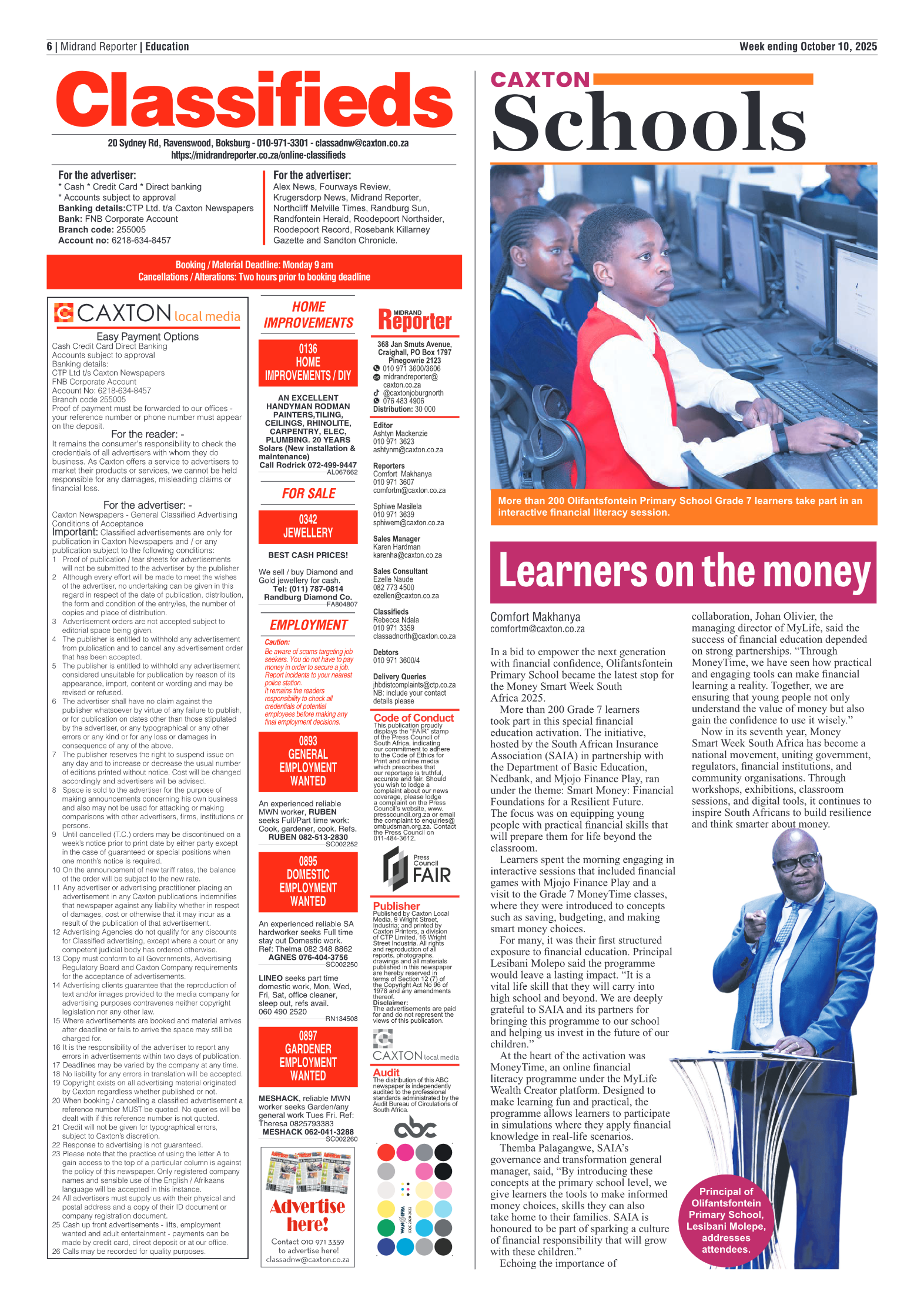 Midrand Reporter 10 October 2025 page 8
