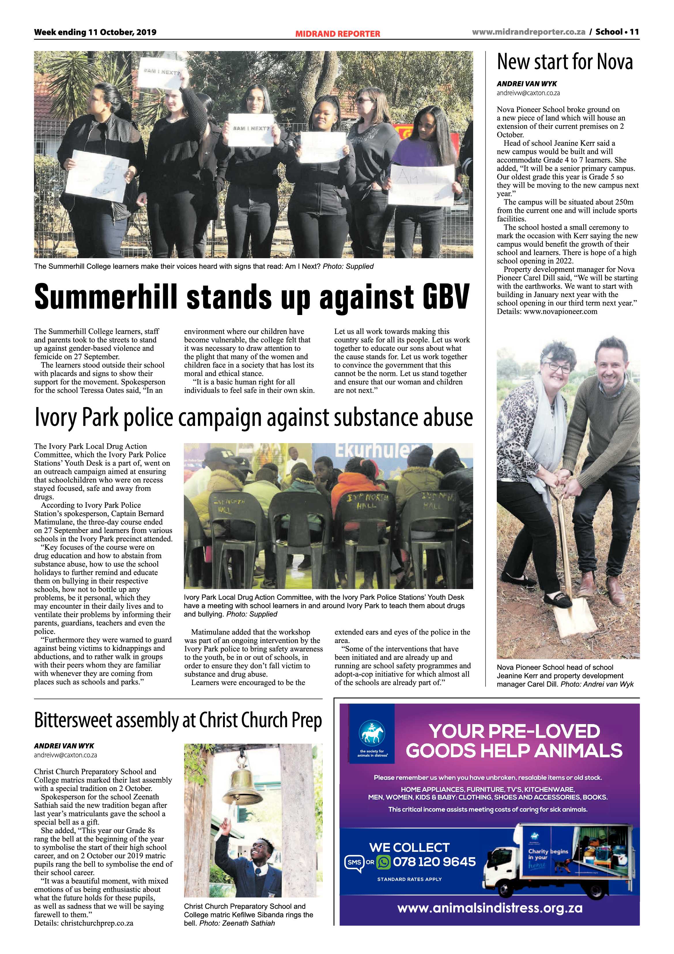 Midrand Reporter 10 October, 2019 page 11