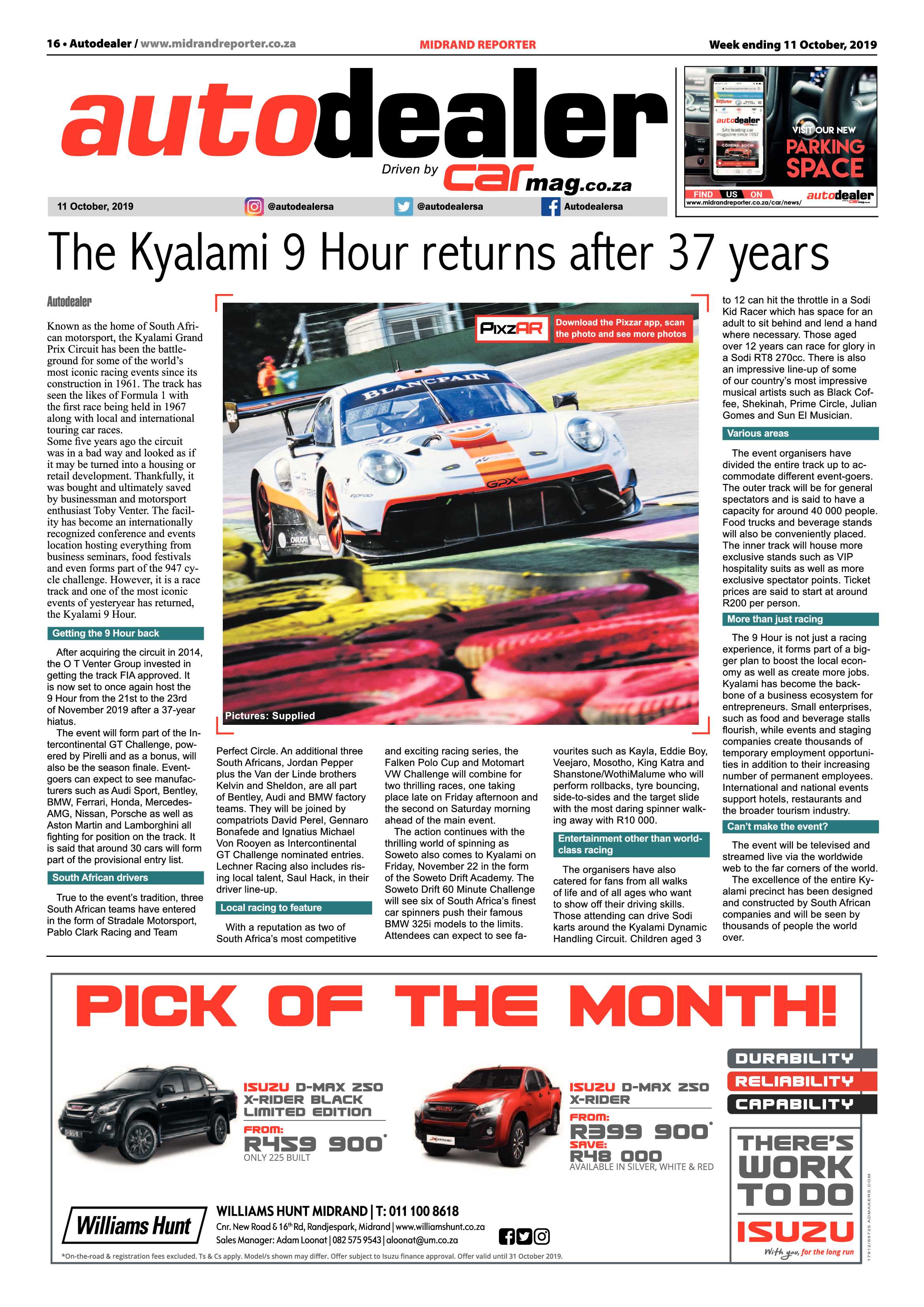 Midrand Reporter 10 October, 2019 page 16