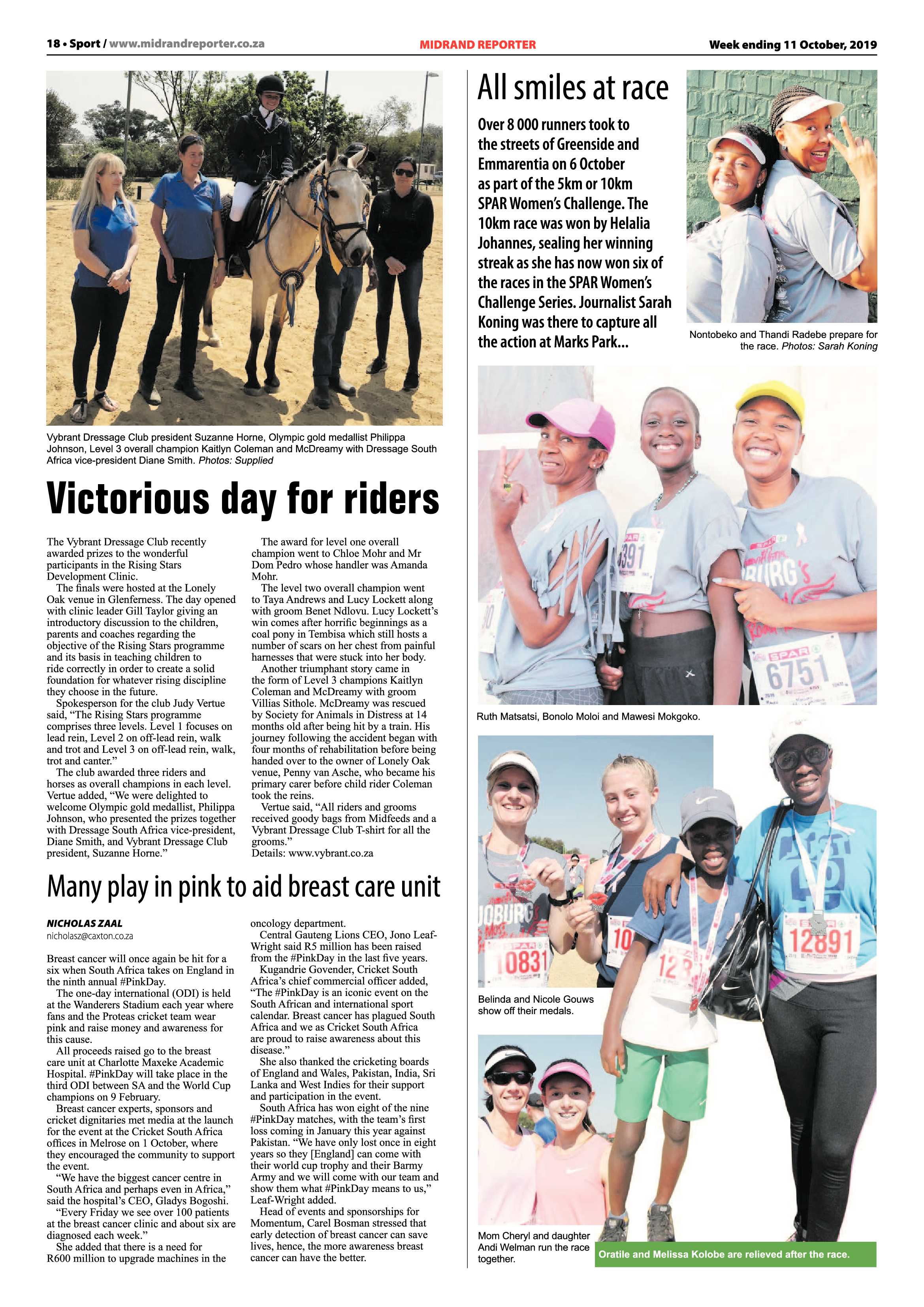 Midrand Reporter 10 October, 2019 page 18