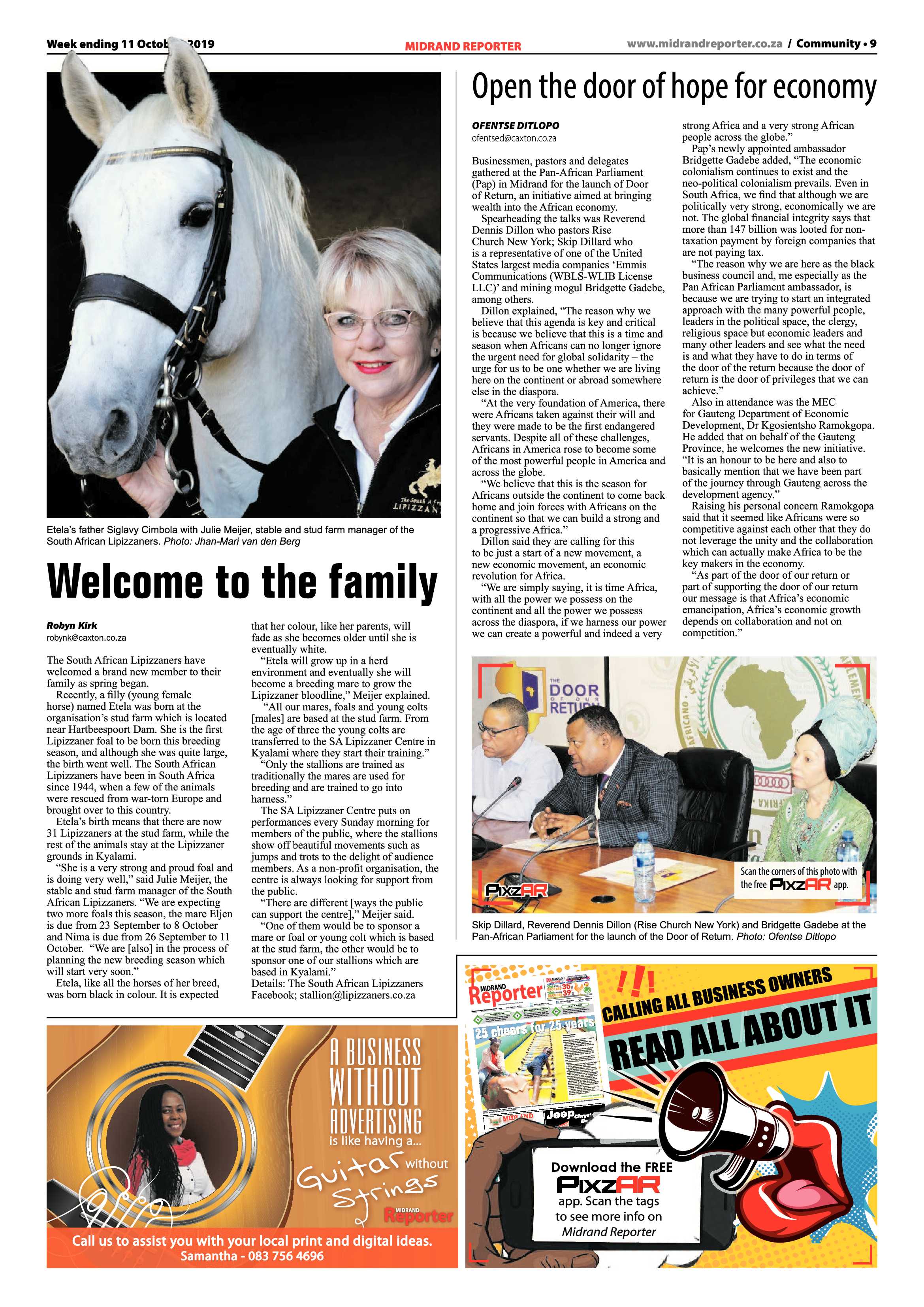Midrand Reporter 10 October, 2019 page 9