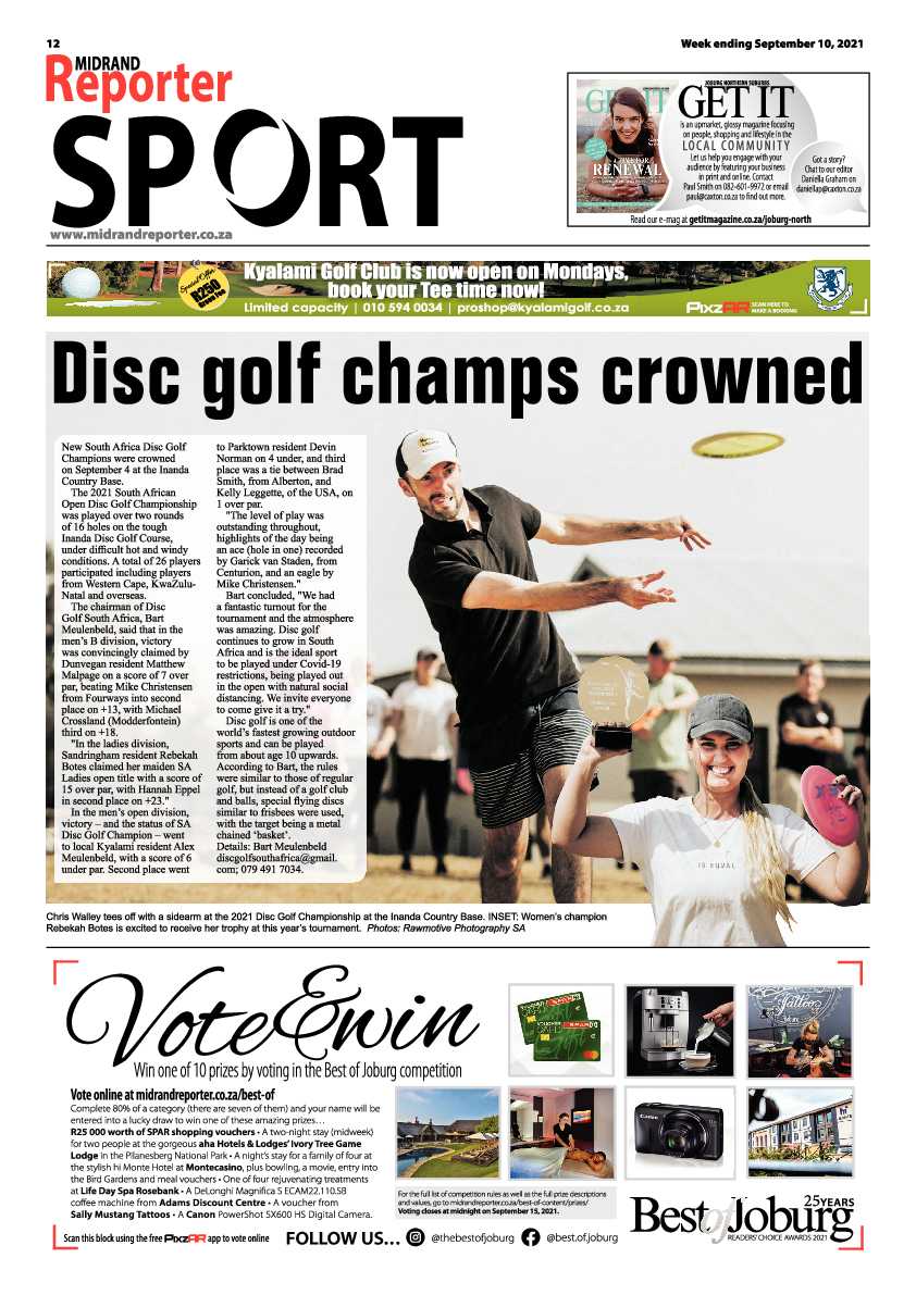 Midrand Reporter 10 September 2021 page 12
