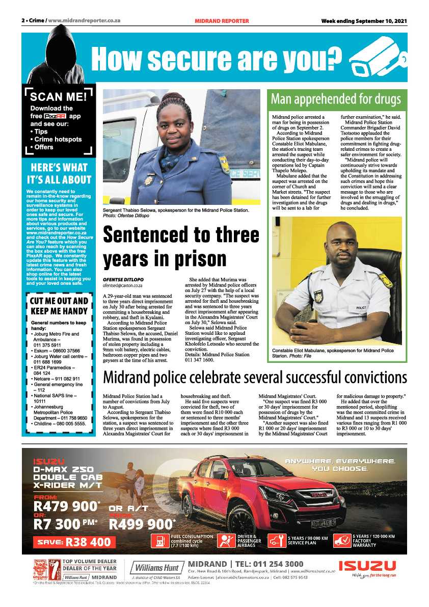 Midrand Reporter 10 September 2021 page 2