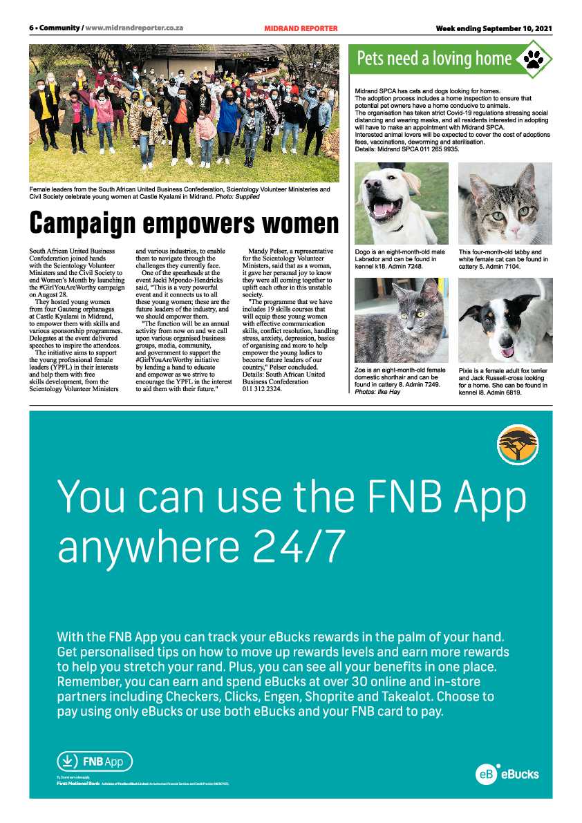 Midrand Reporter 10 September 2021 page 6