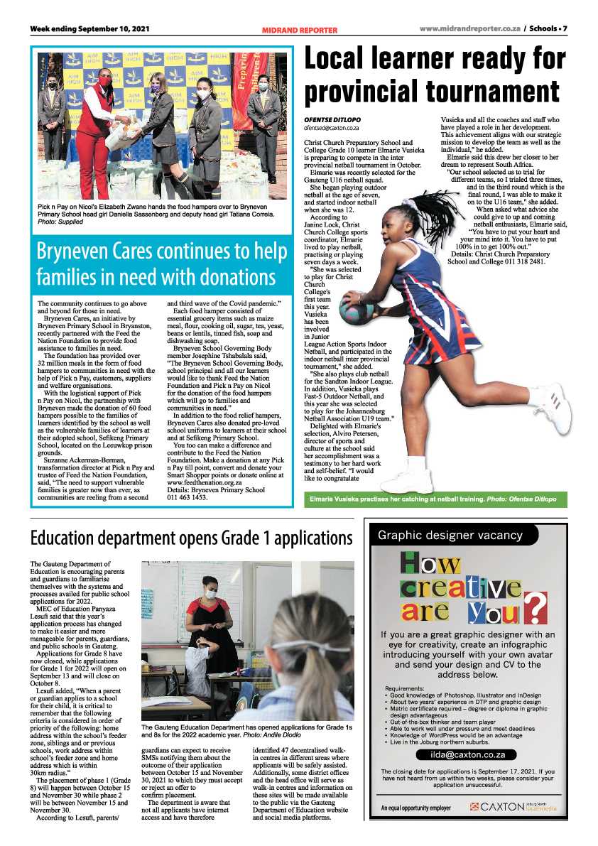 Midrand Reporter 10 September 2021 page 7