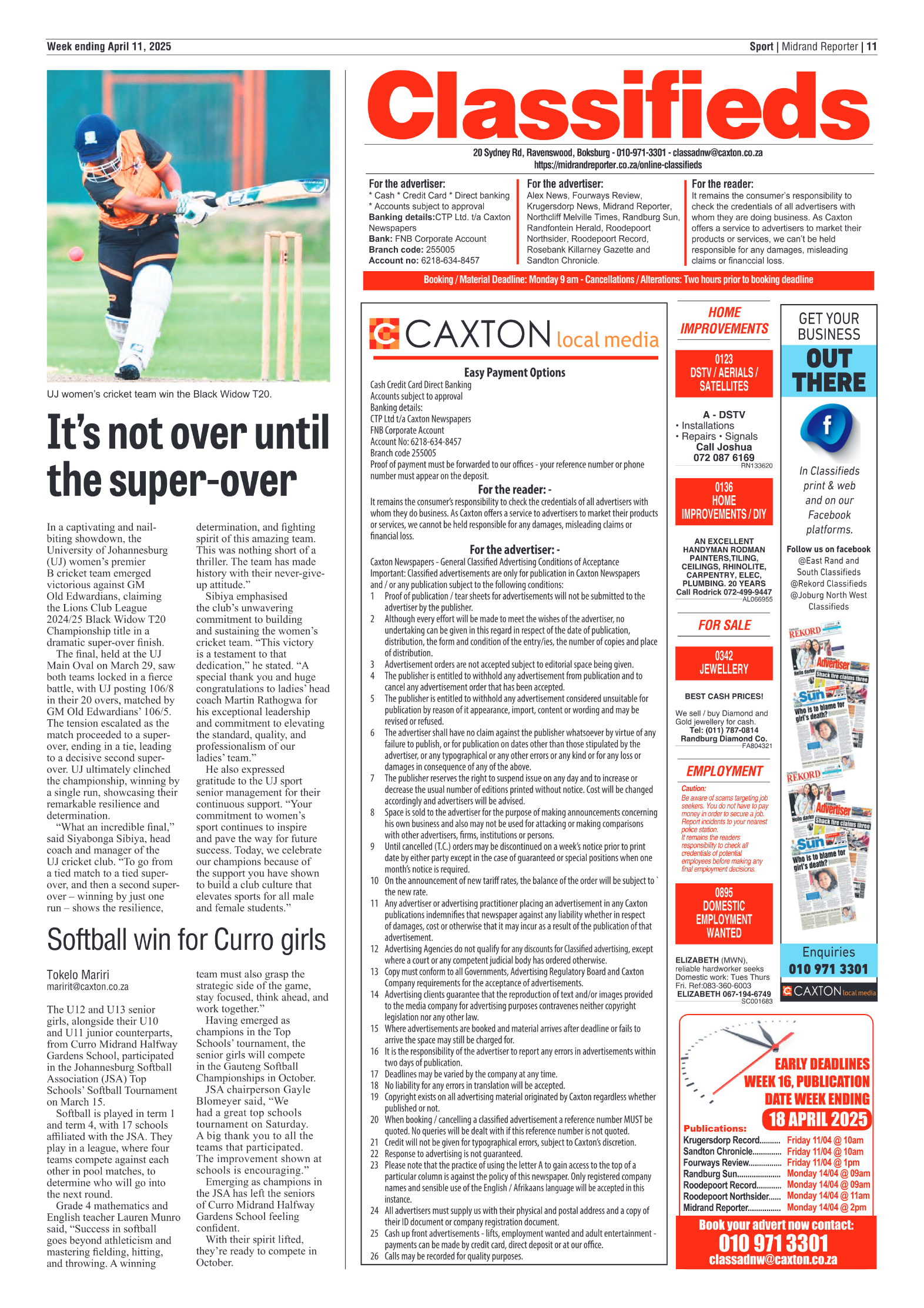 Midrand Reporter 11 April 2025 page 13