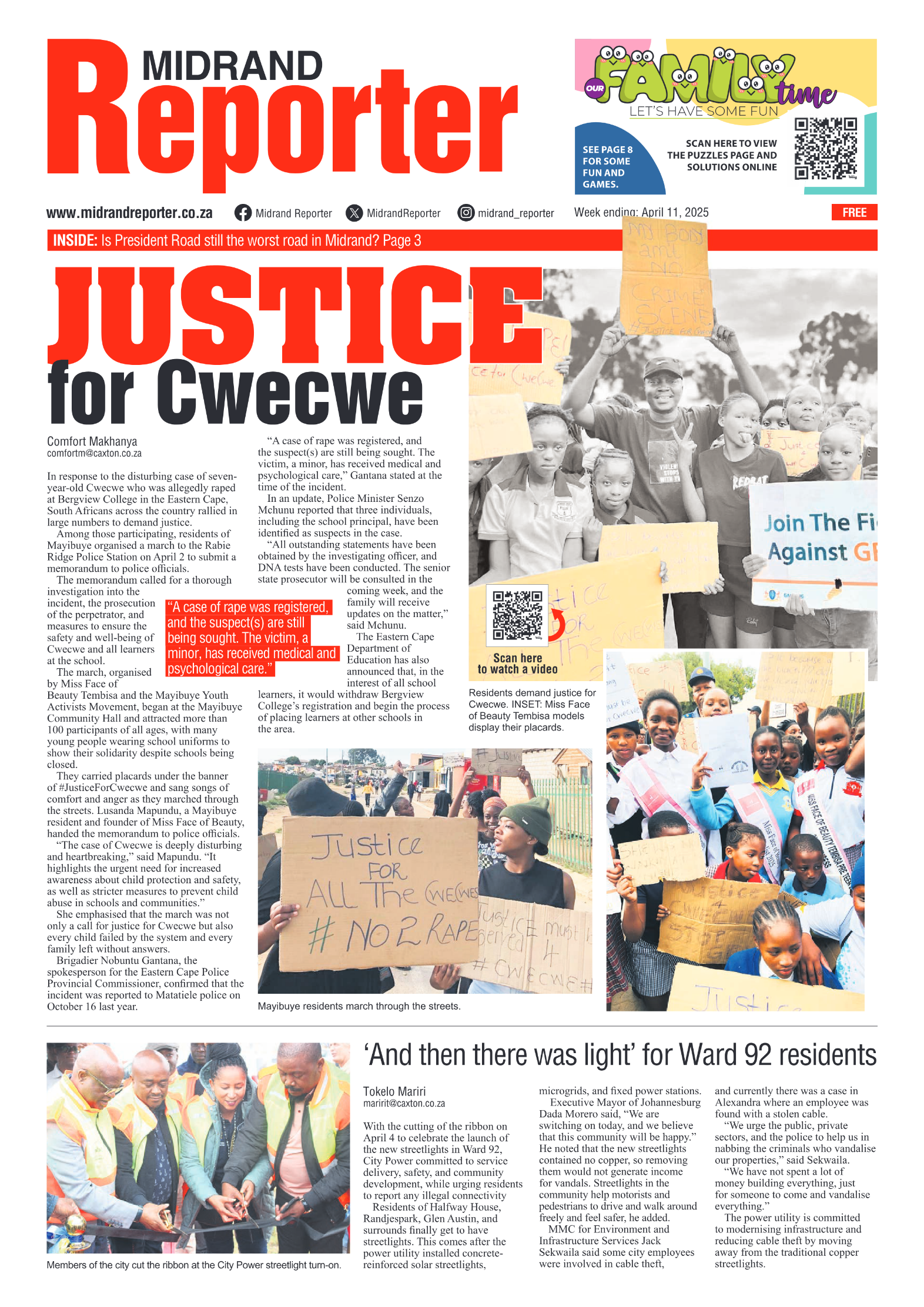 Midrand Reporter 11 April 2025 page 3