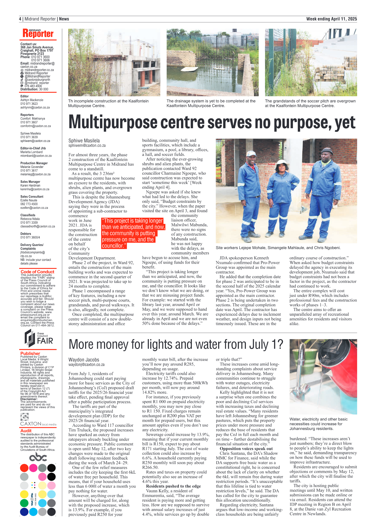Midrand Reporter 11 April 2025 page 6