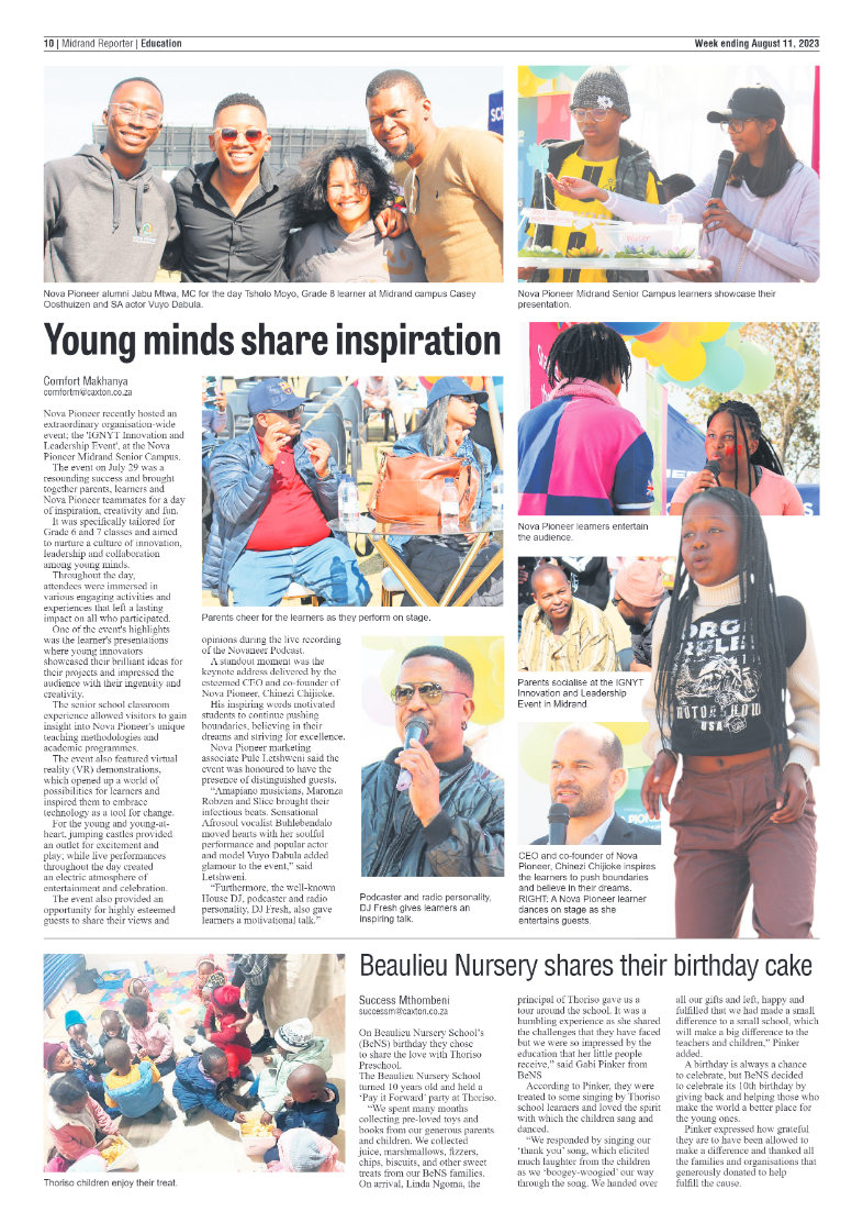 Midrand Reporter 11 August 2023 page 10