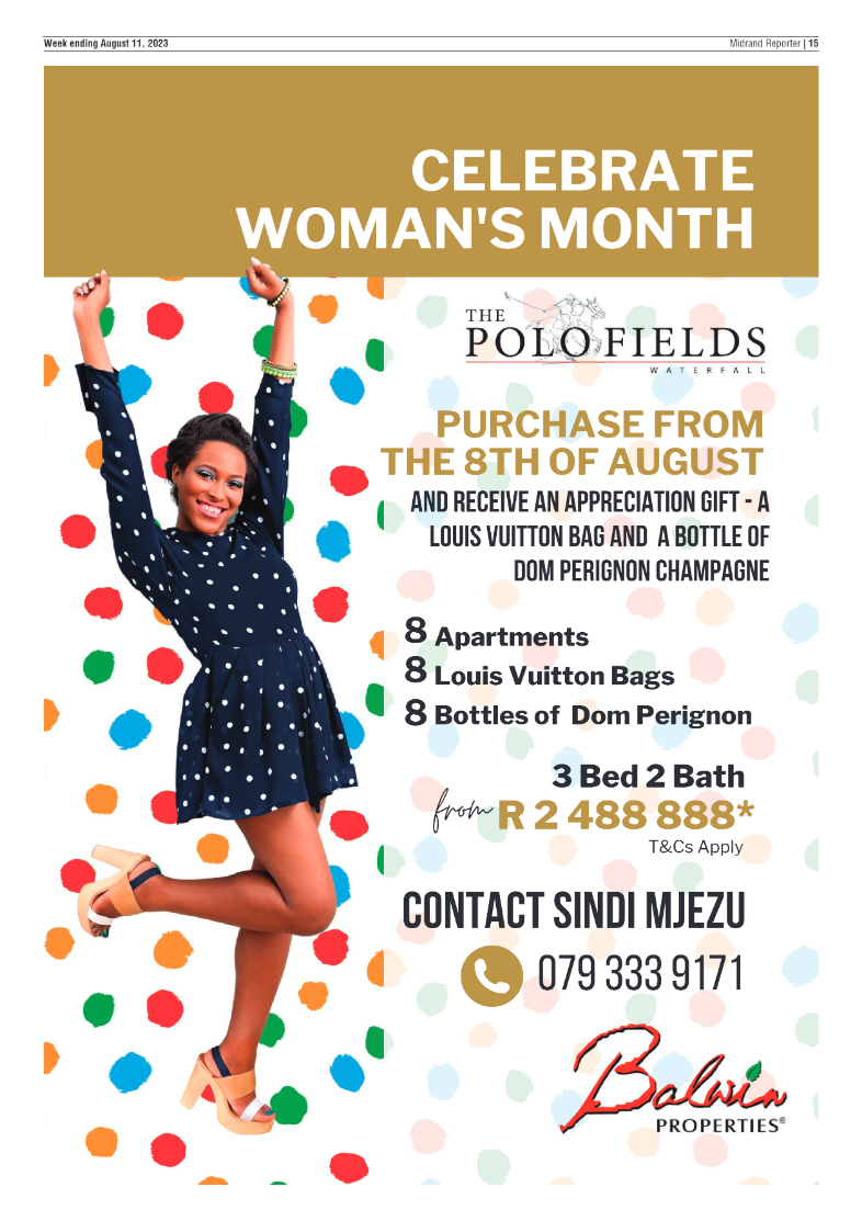 Midrand Reporter 11 August 2023 page 15