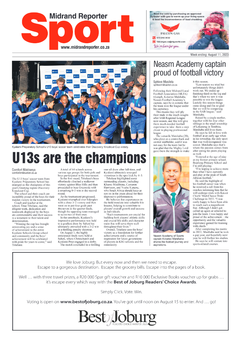 Midrand Reporter 11 August 2023 page 16