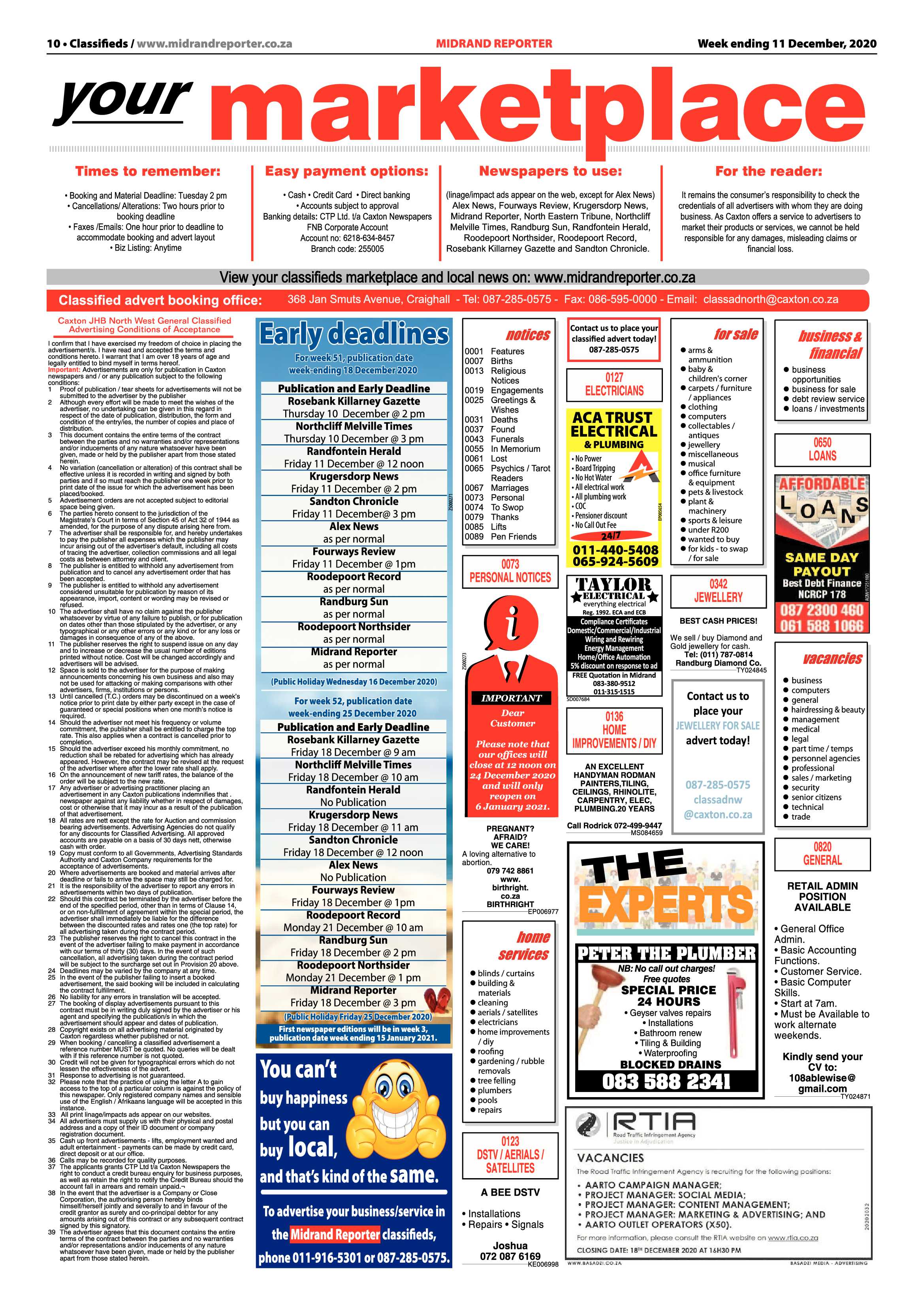 Midrand Reporter 11 December 2020 page 10