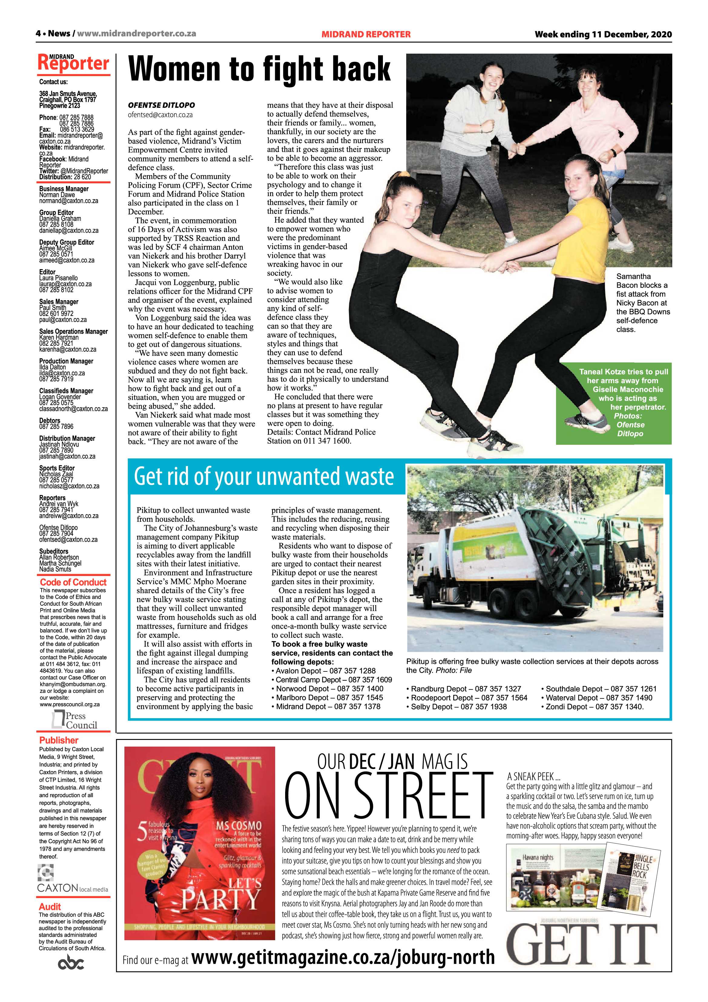Midrand Reporter 11 December 2020 page 4