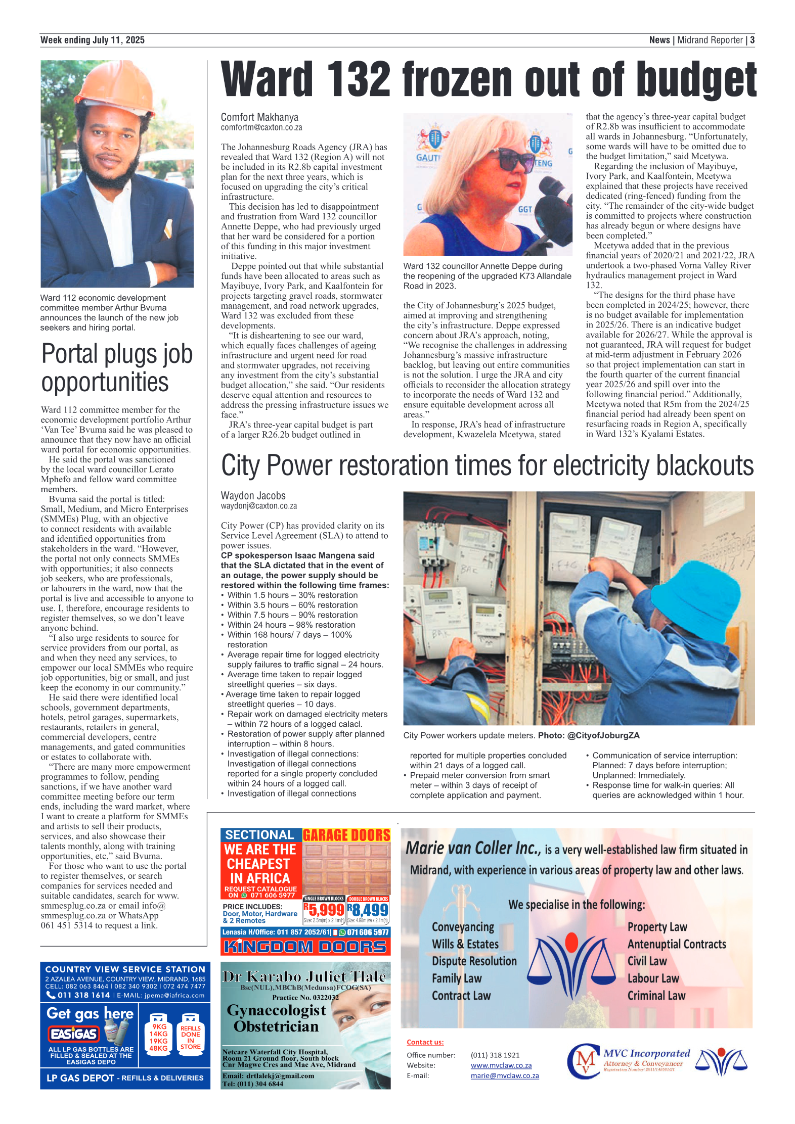 Midrand Reporter 11 July 2025 page 5