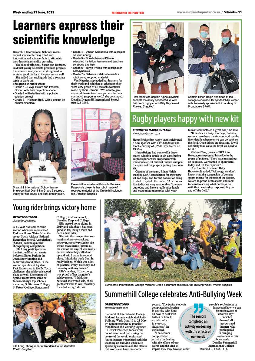 Midrand Reporter 11 June 2021 page 11