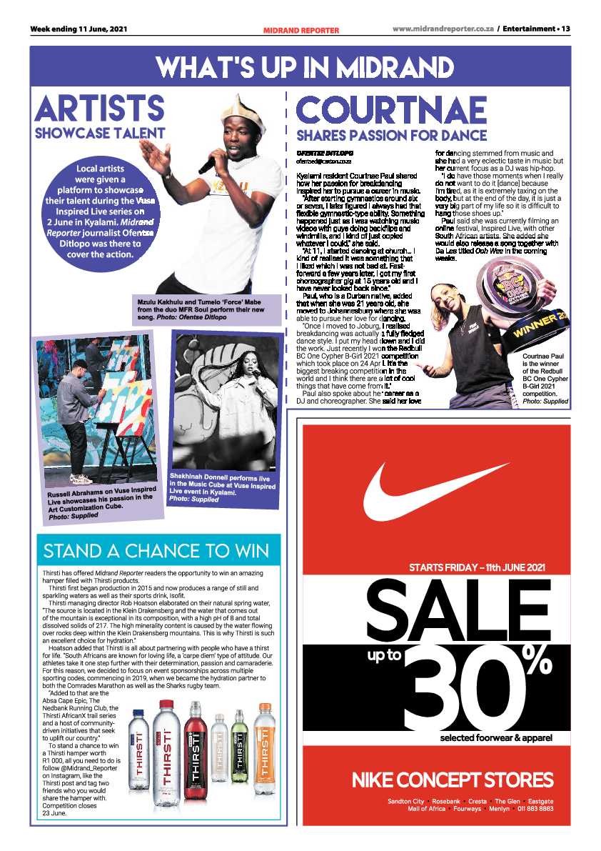 Midrand Reporter 11 June 2021 page 13