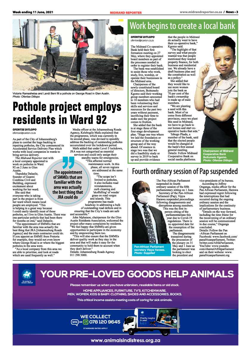 Midrand Reporter 11 June 2021 page 3