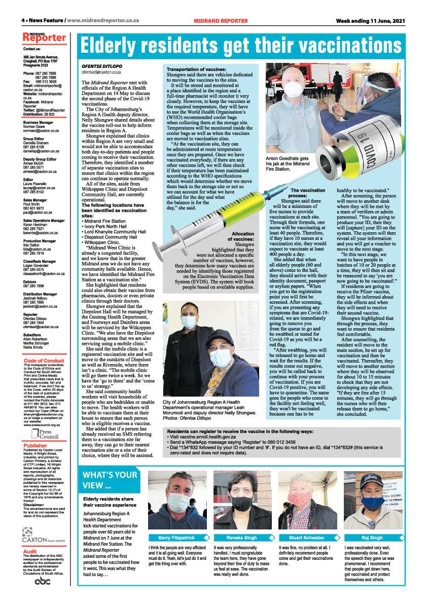 Midrand Reporter 11 June 2021 page 4