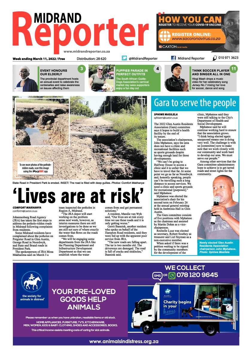 Midrand Reporter 11 March 2022 page 1