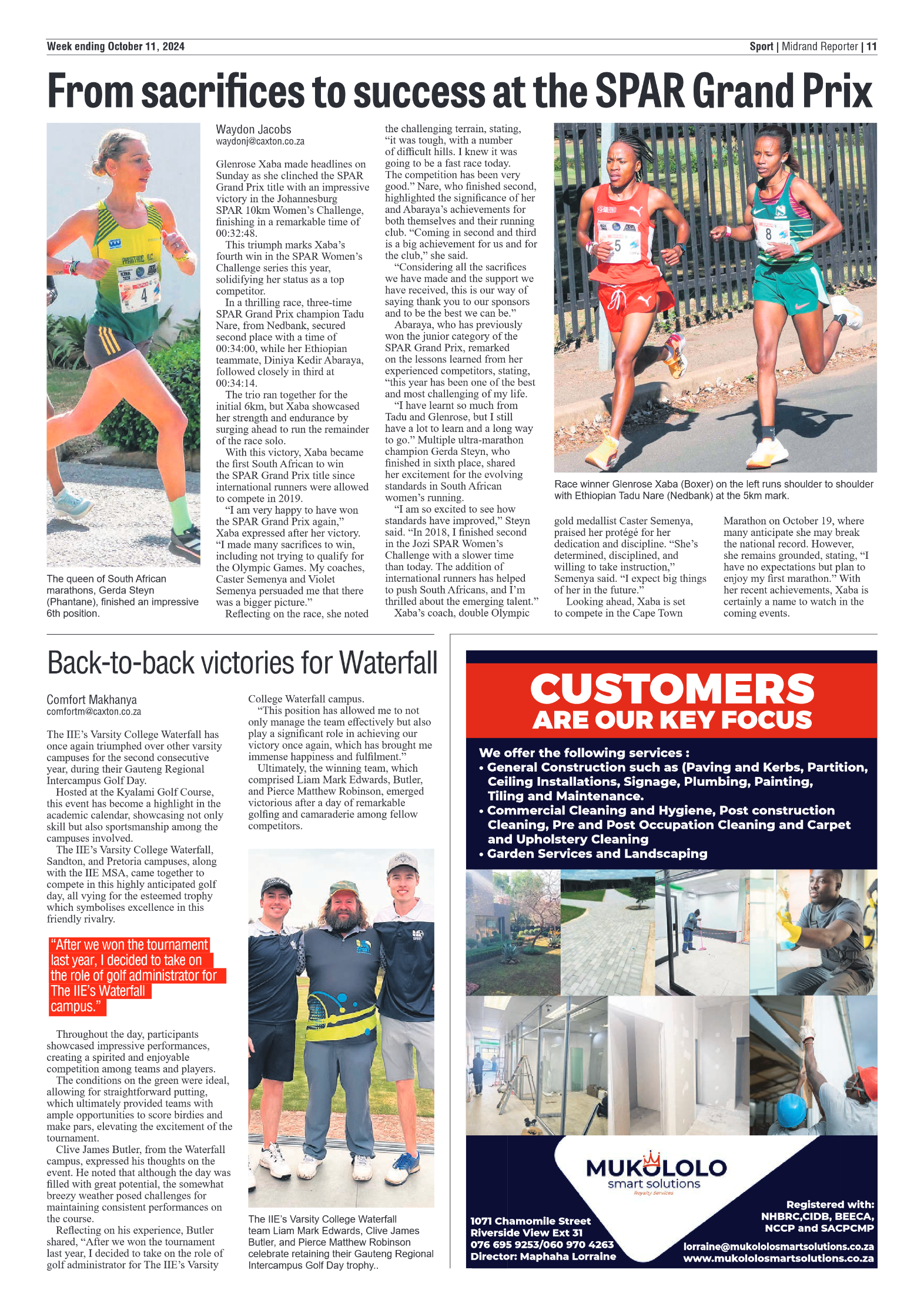 Midrand Reporter 11 October 2024 page 11