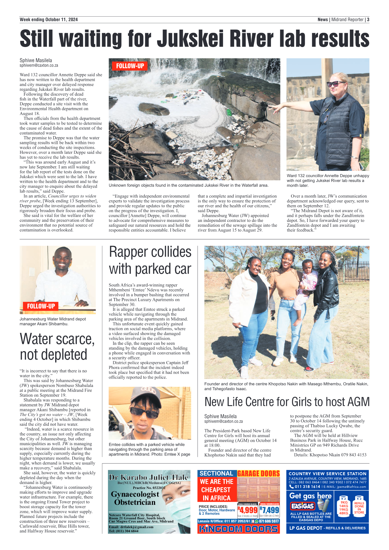 Midrand Reporter 11 October 2024 page 3