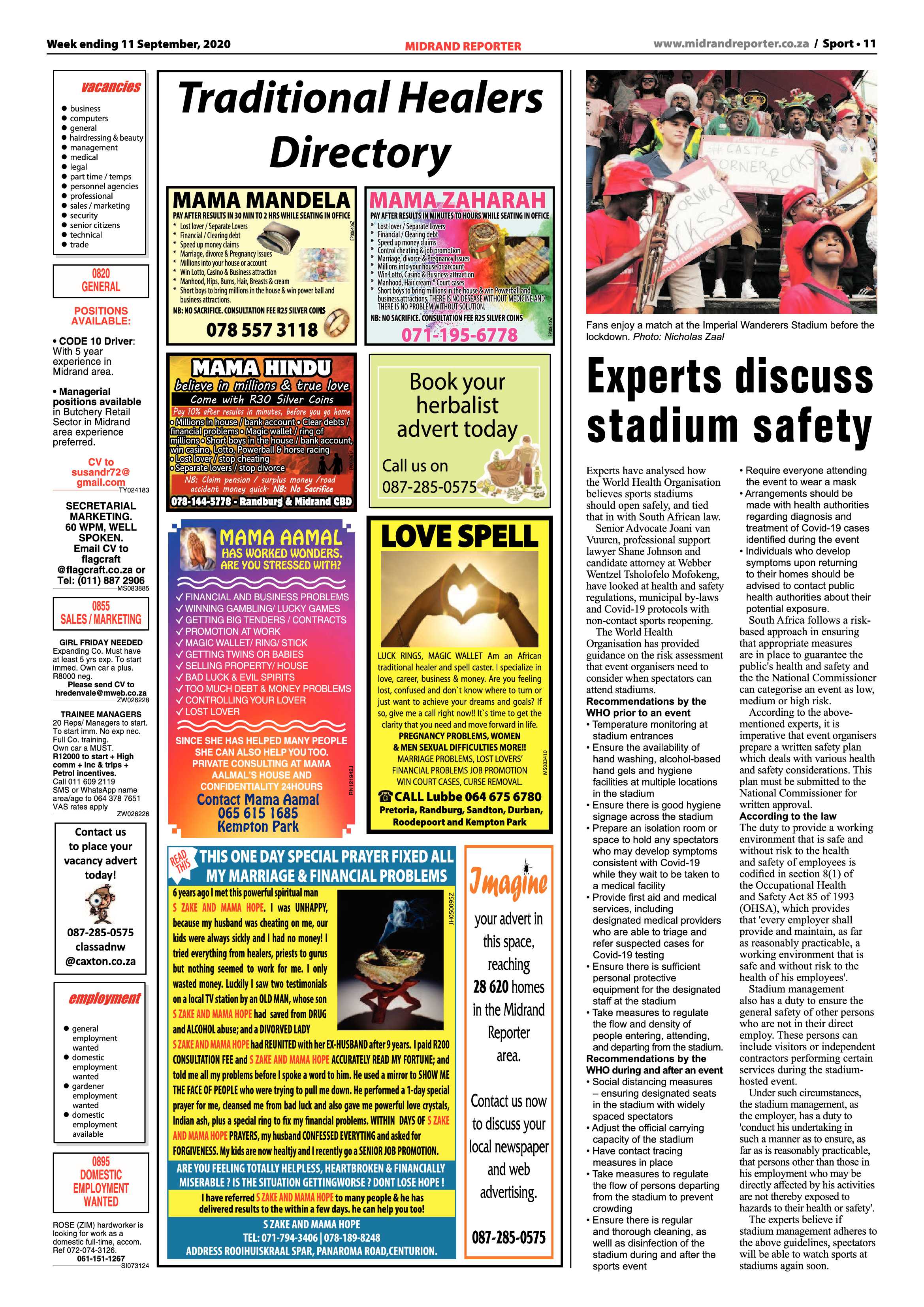 Midrand Reporter 11 September 2020 page 11