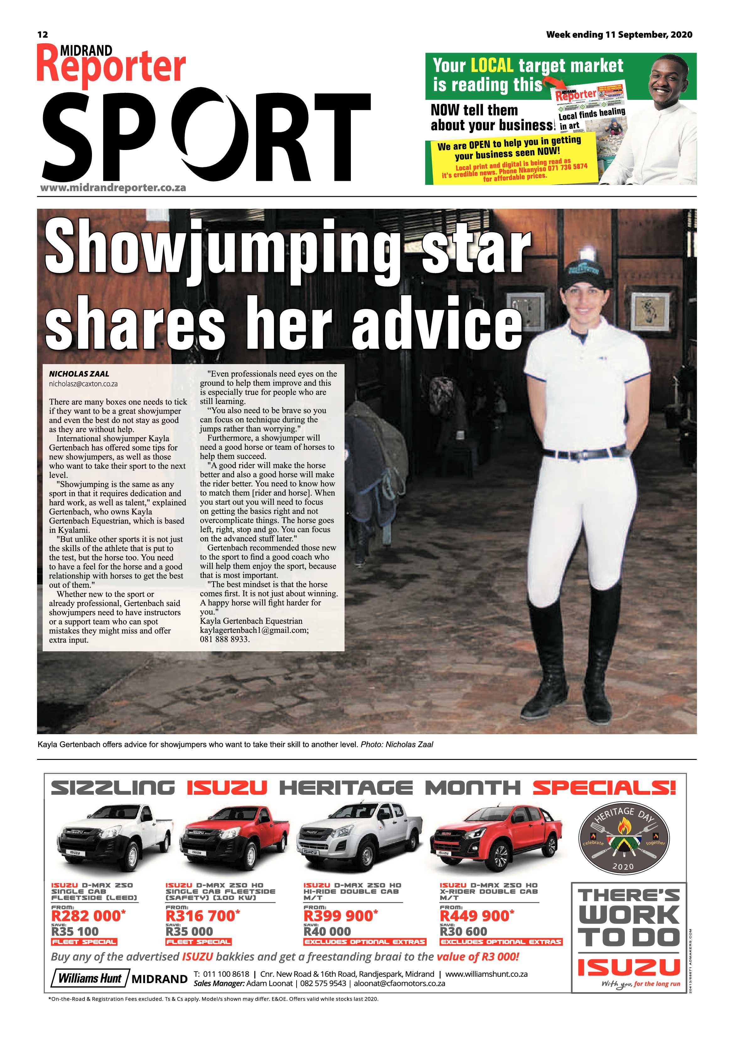 Midrand Reporter 11 September 2020 page 12