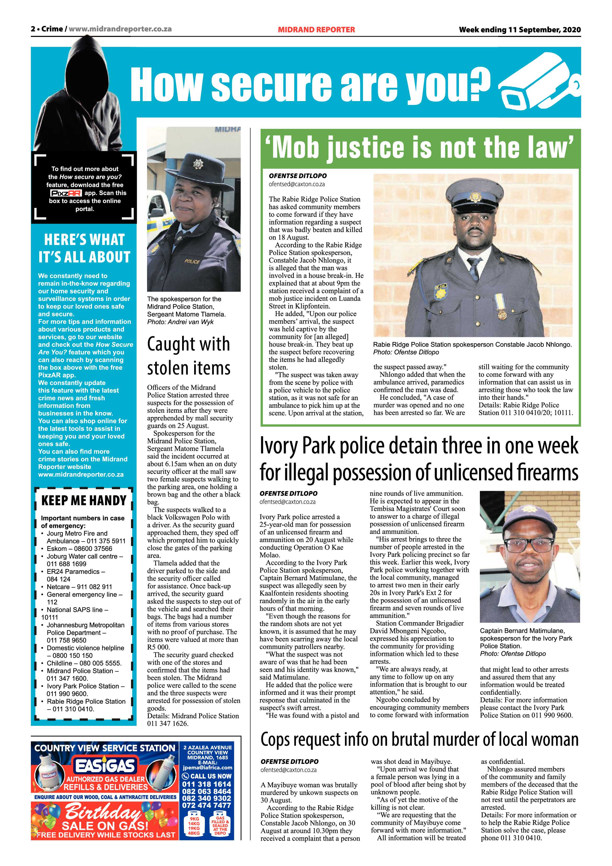 Midrand Reporter 11 September 2020 page 2