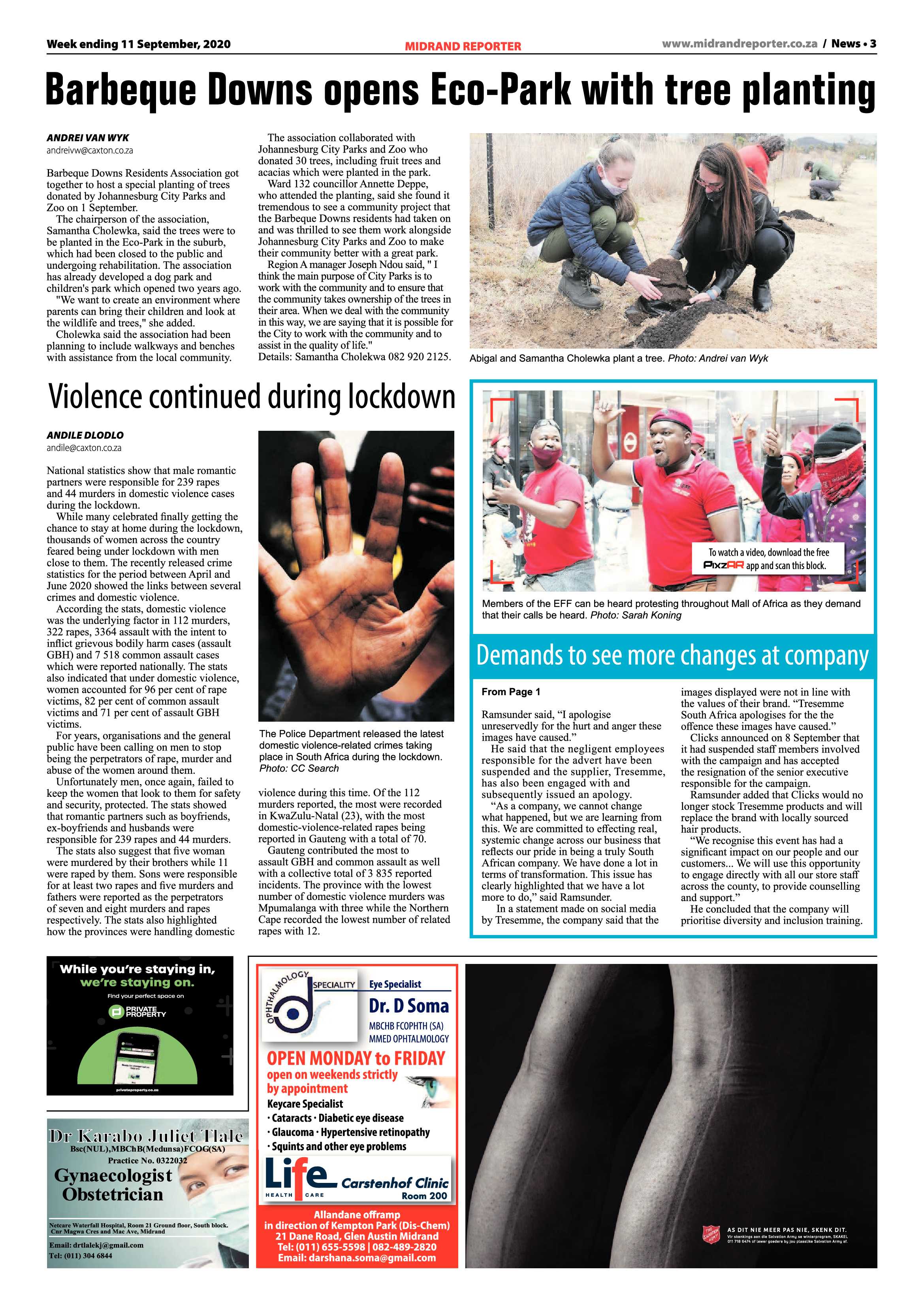 Midrand Reporter 11 September 2020 page 3