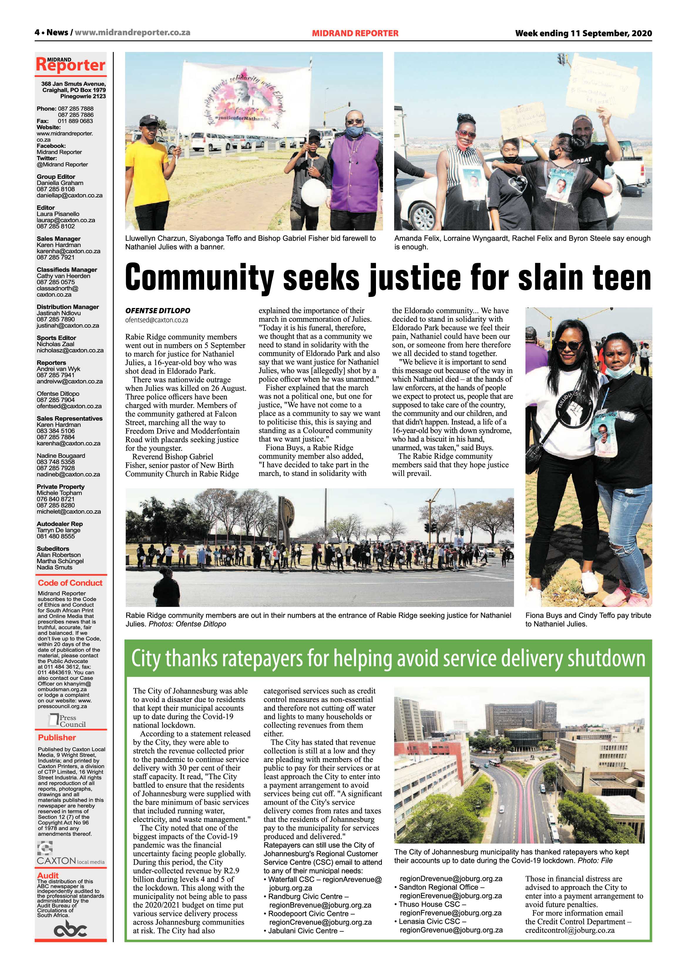 Midrand Reporter 11 September 2020 page 4