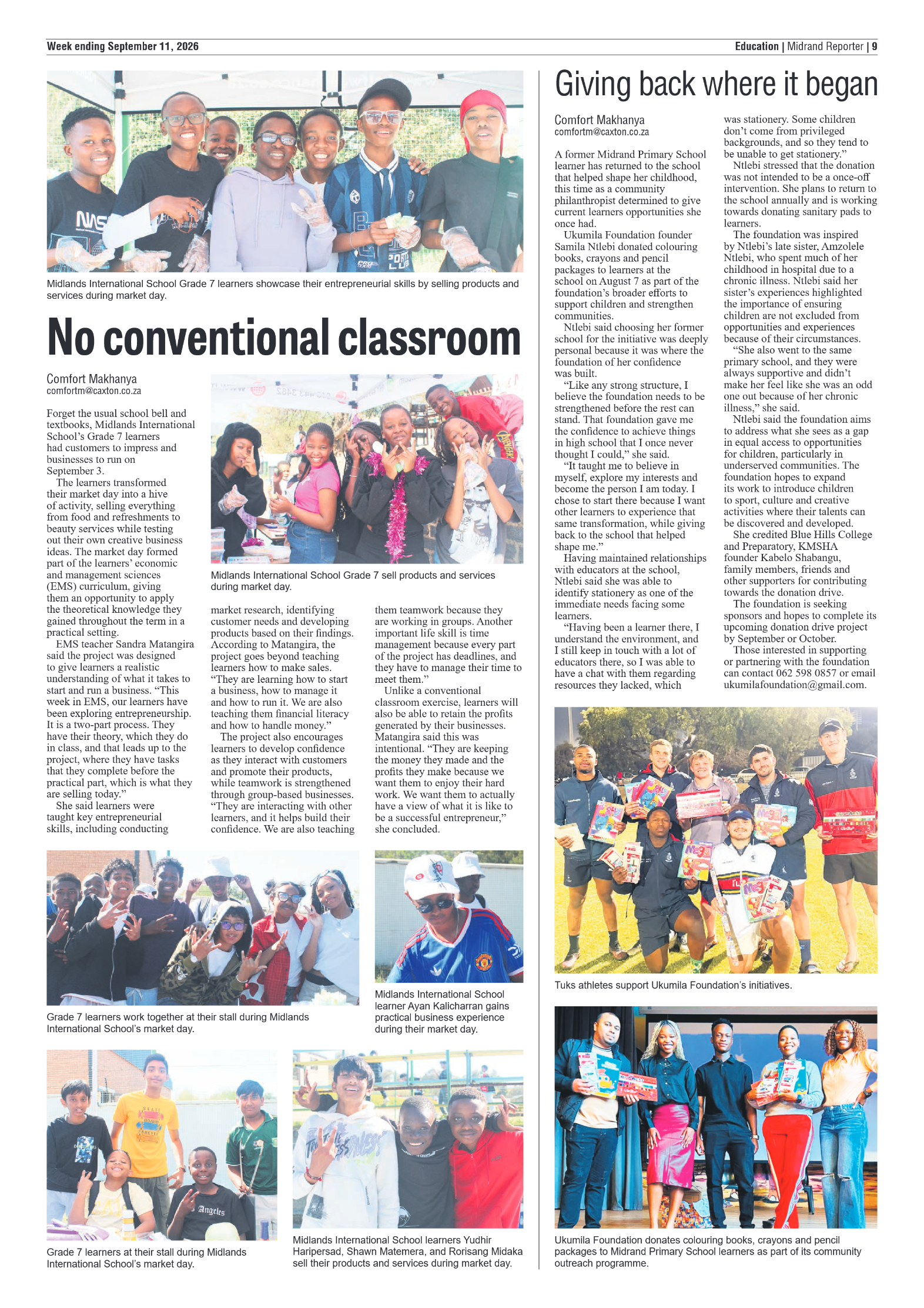 Midrand Reporter 11 September 2026 page 11