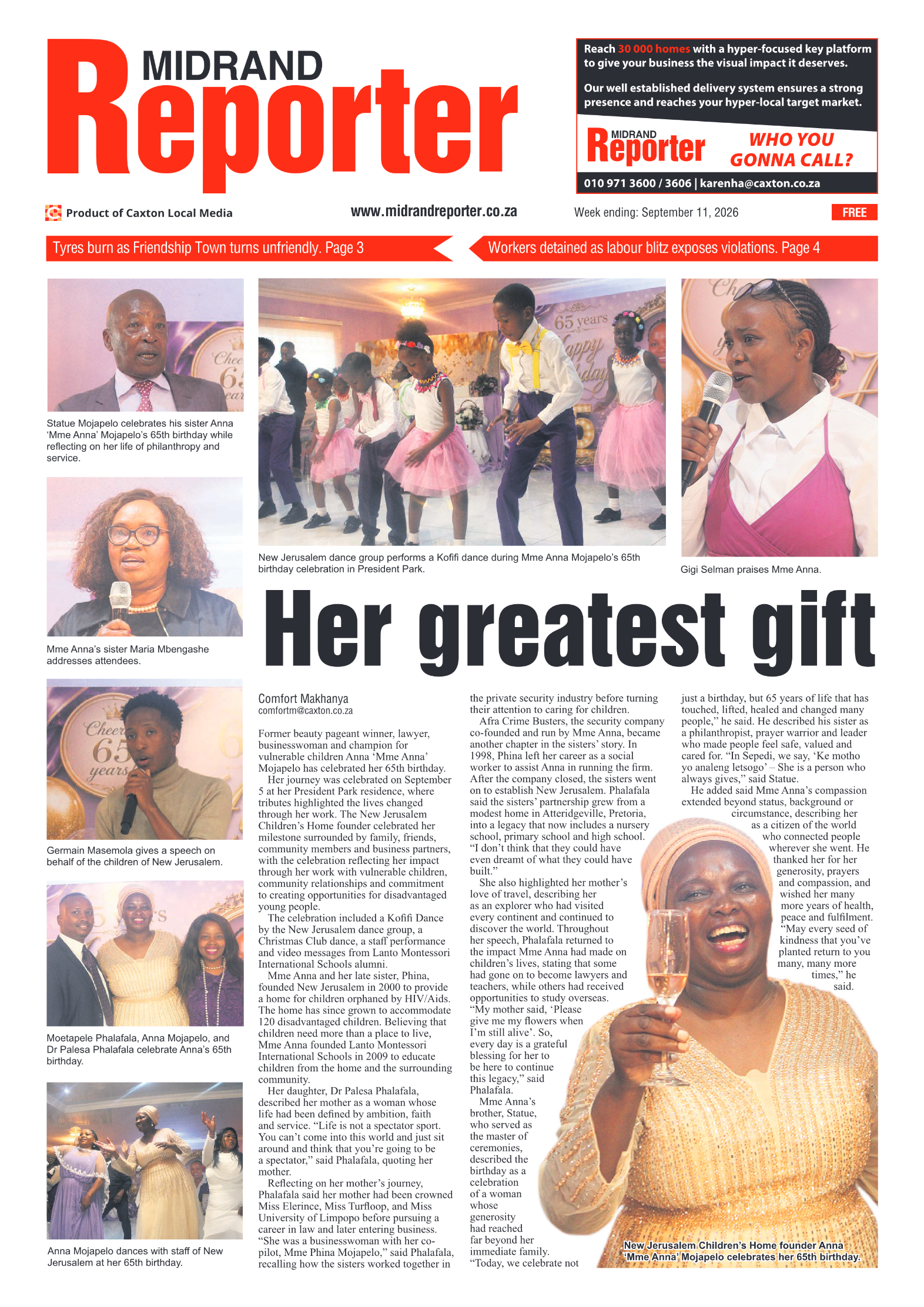 Midrand Reporter 11 September 2026 page 3