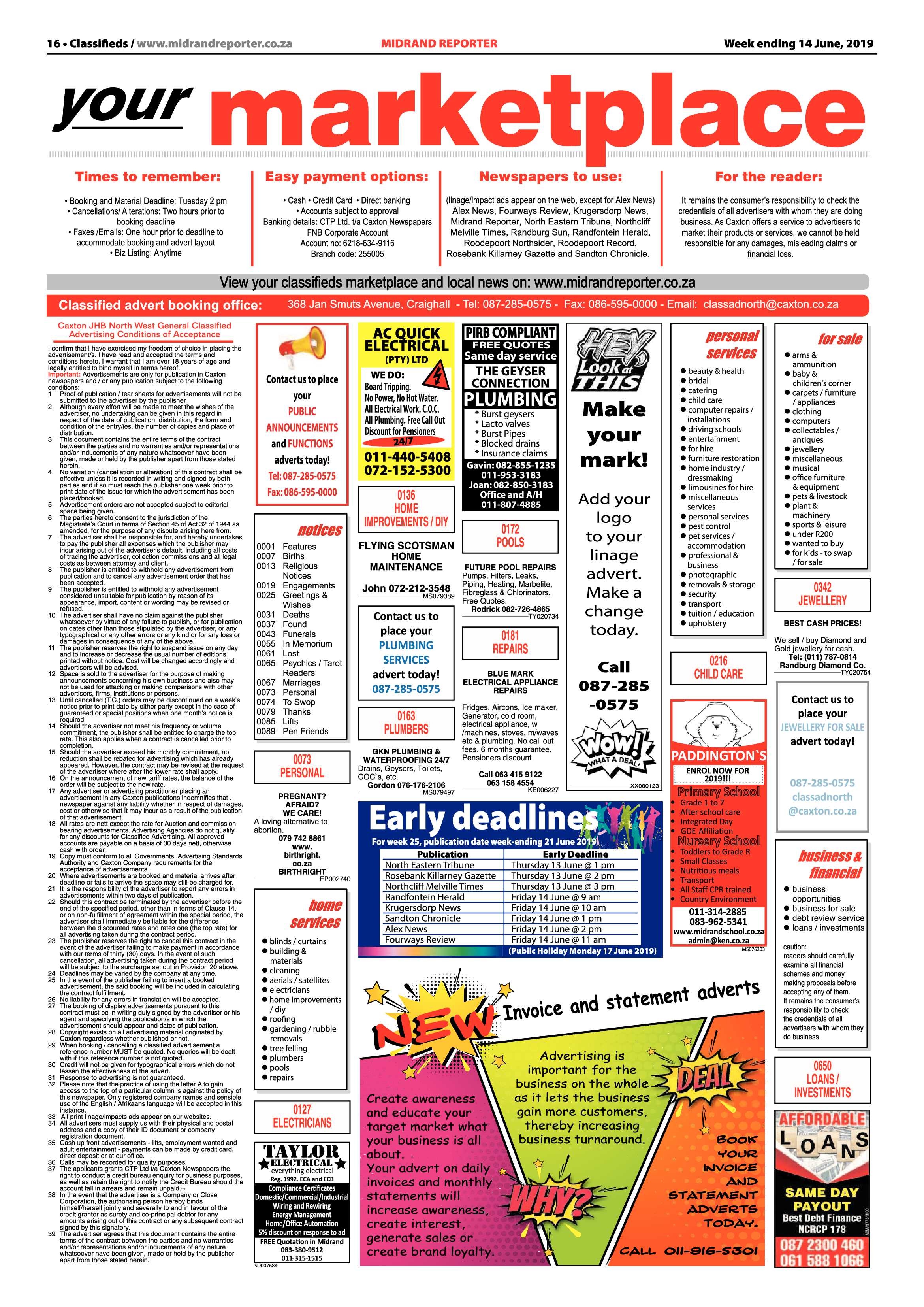 Midrand Reporter 11 June, 2019 page 16