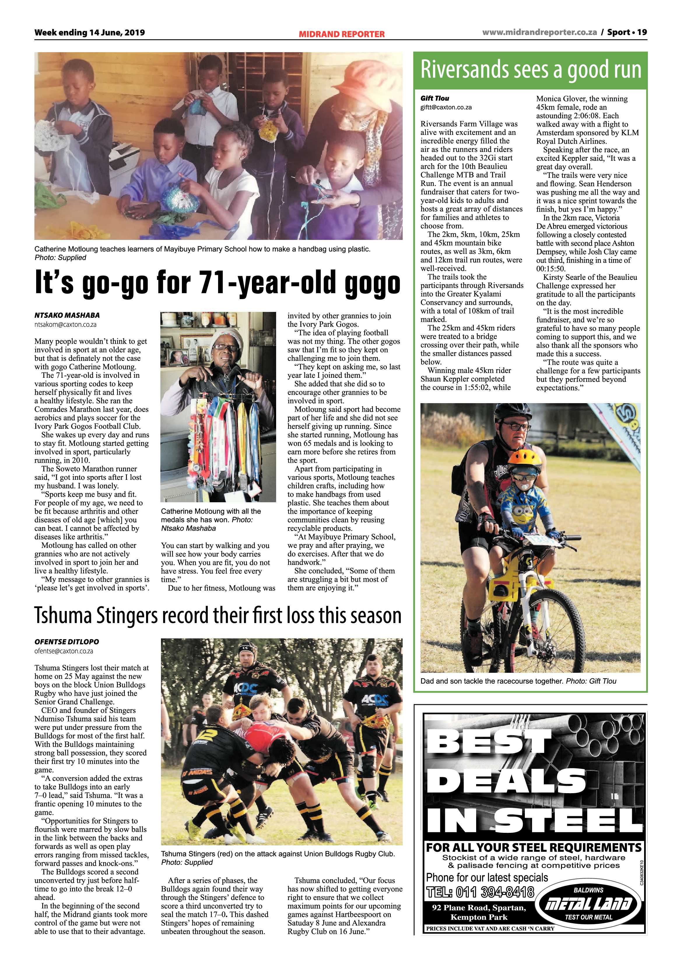 Midrand Reporter 11 June, 2019 page 19
