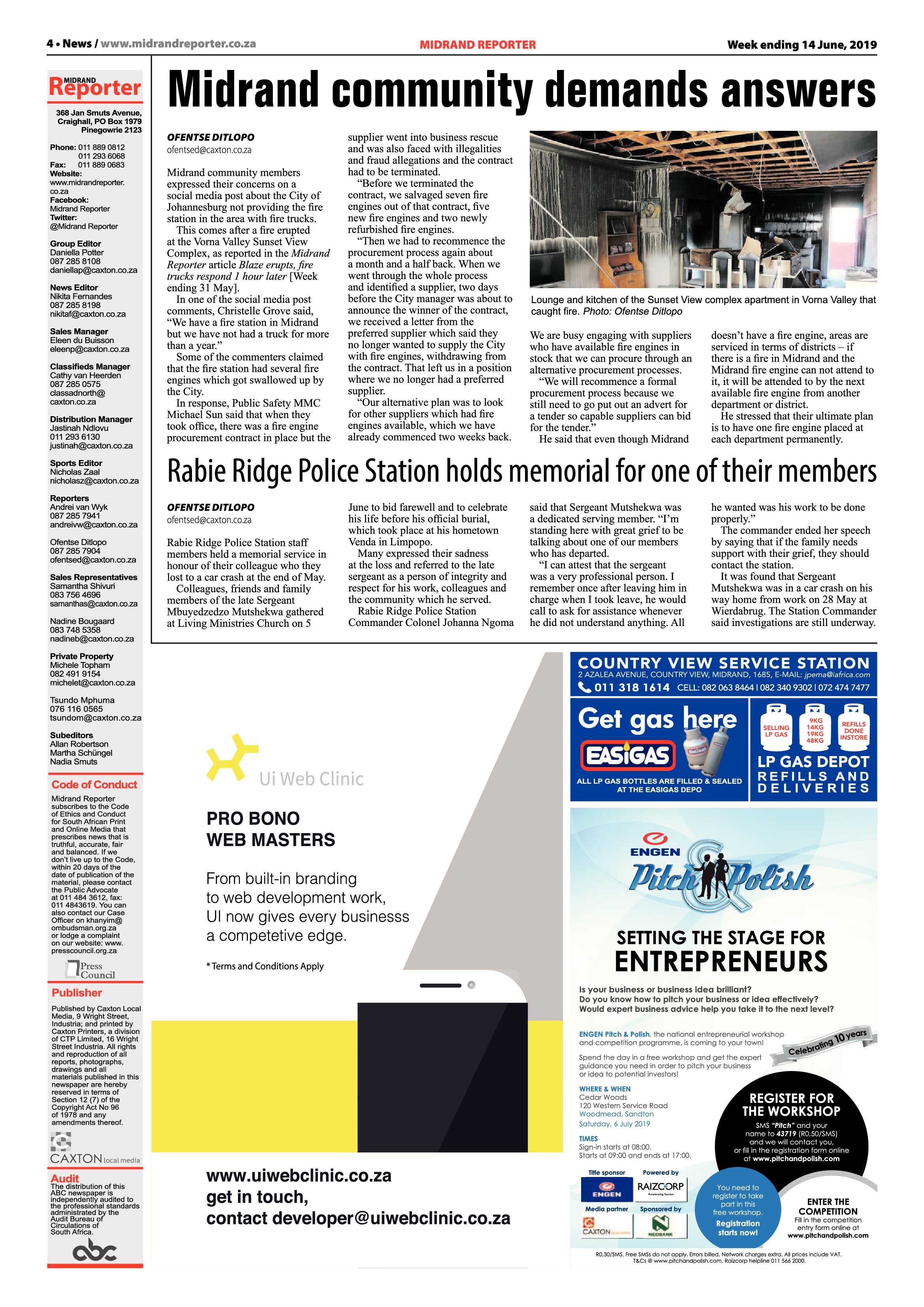 Midrand Reporter 11 June, 2019 page 4