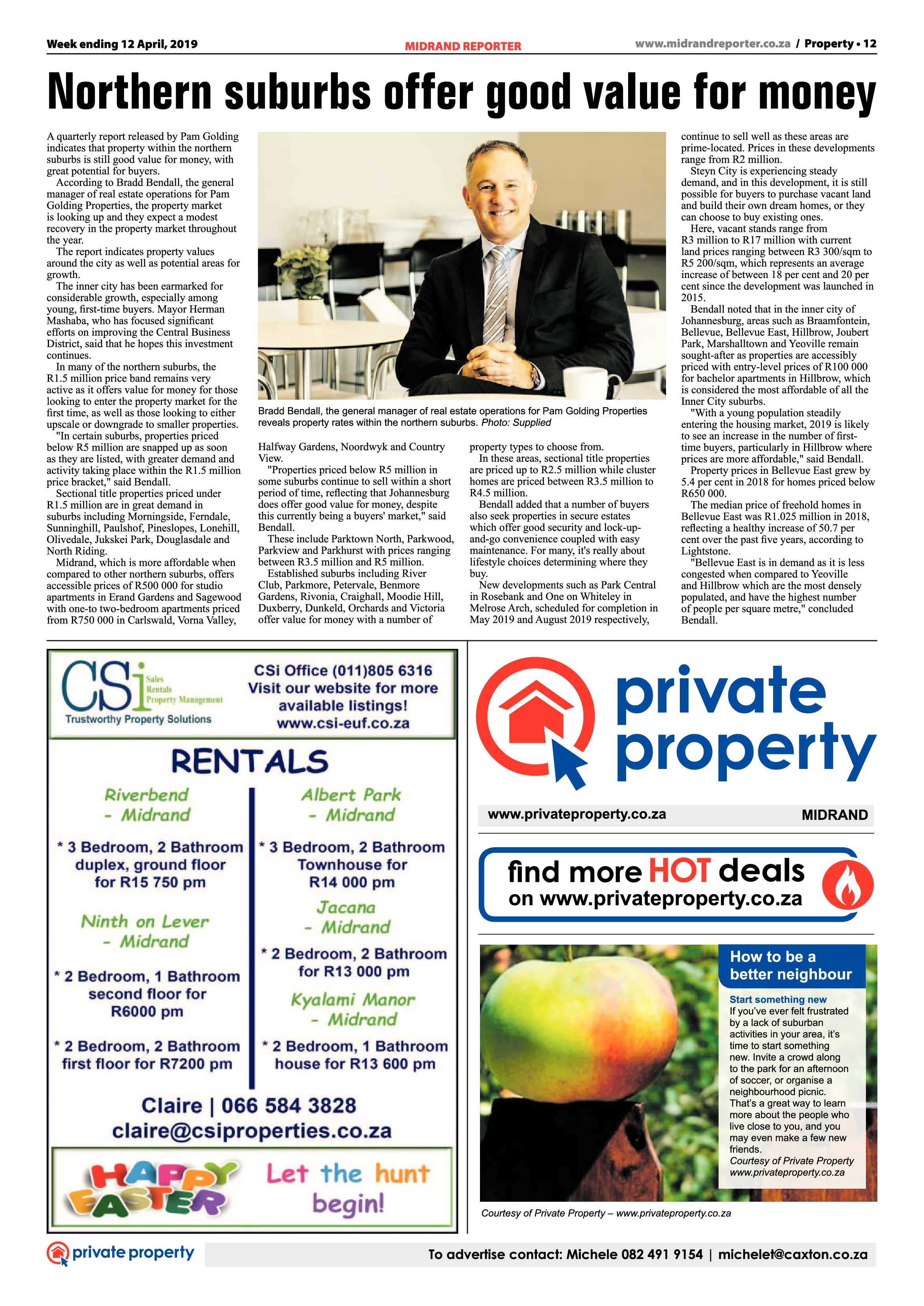 Midrand Reporter 12 April, 2019 page 12
