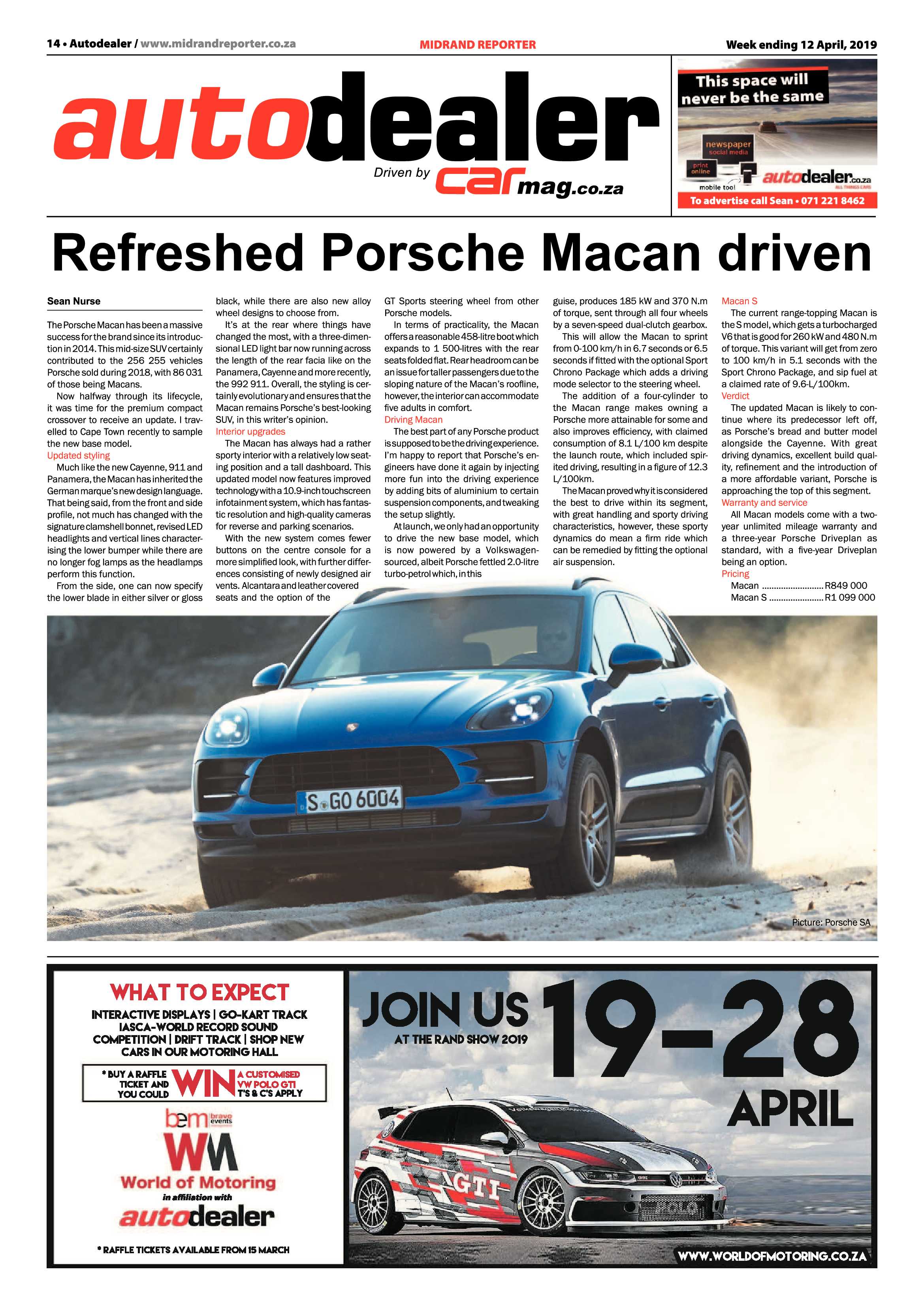 Midrand Reporter 12 April, 2019 page 14