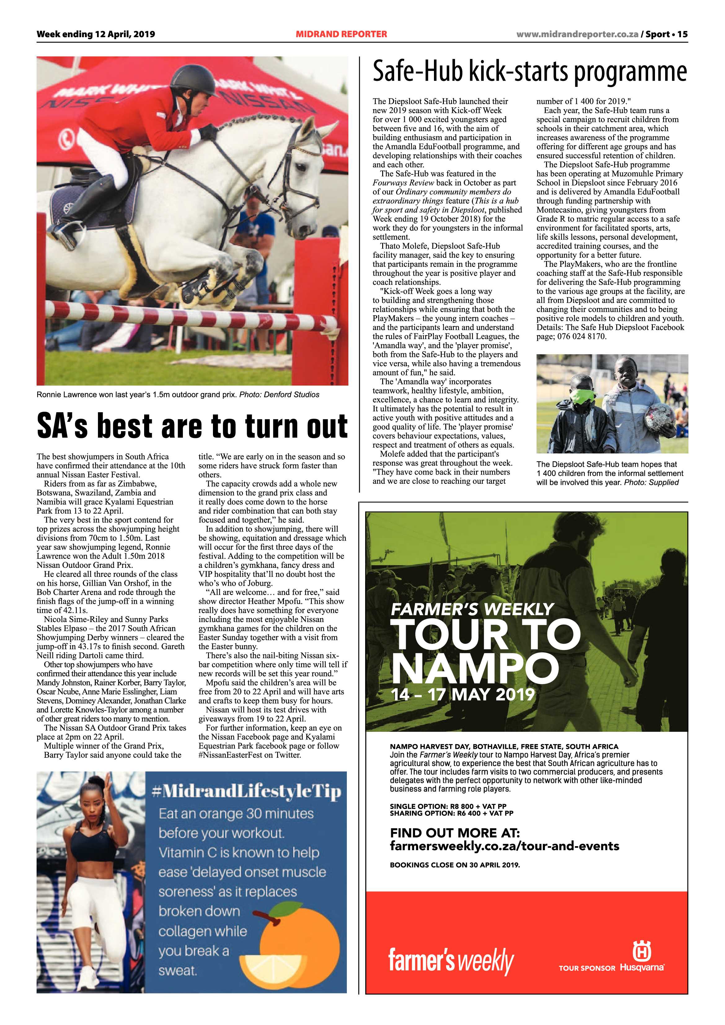 Midrand Reporter 12 April, 2019 page 15
