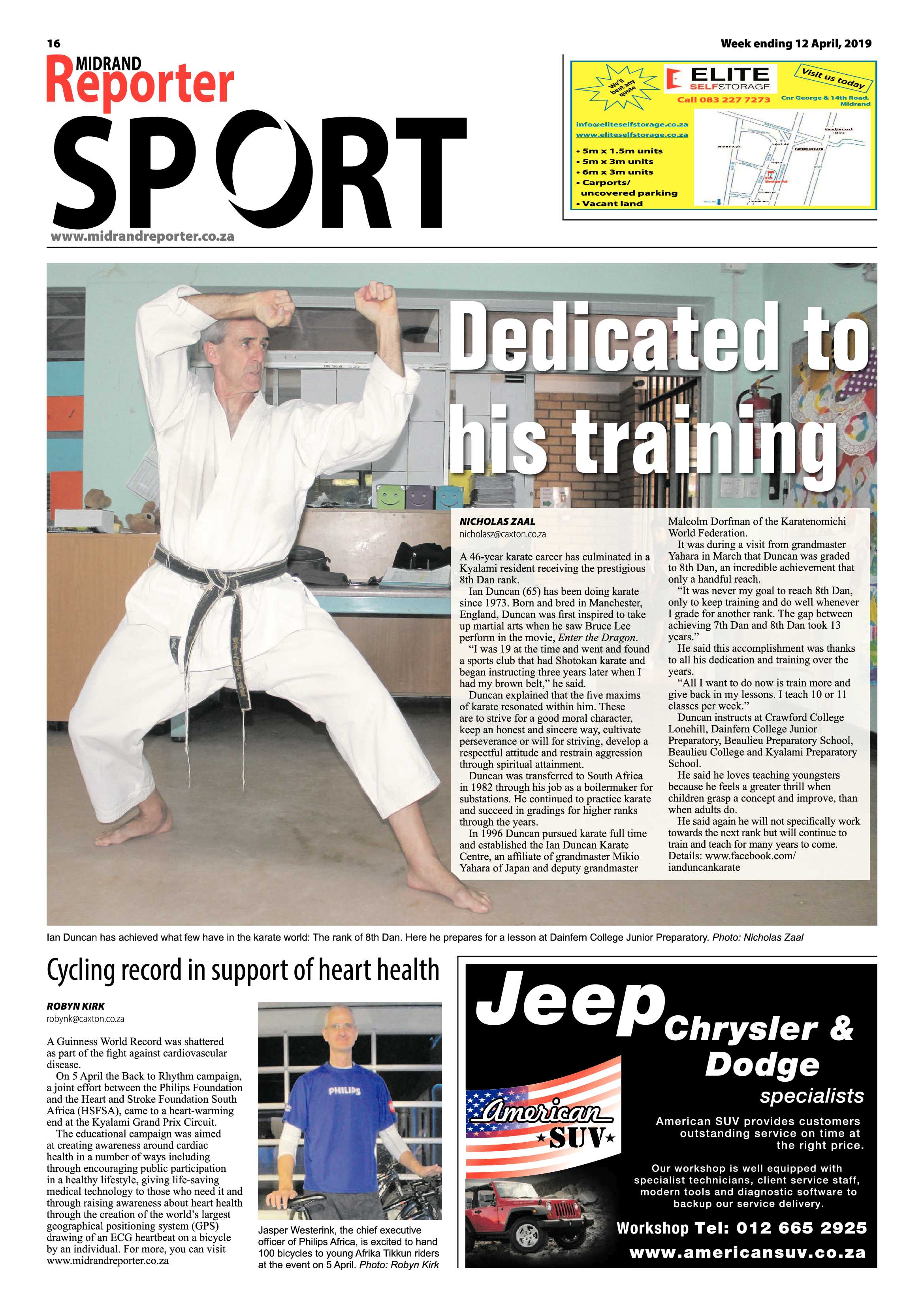 Midrand Reporter 12 April, 2019 page 16