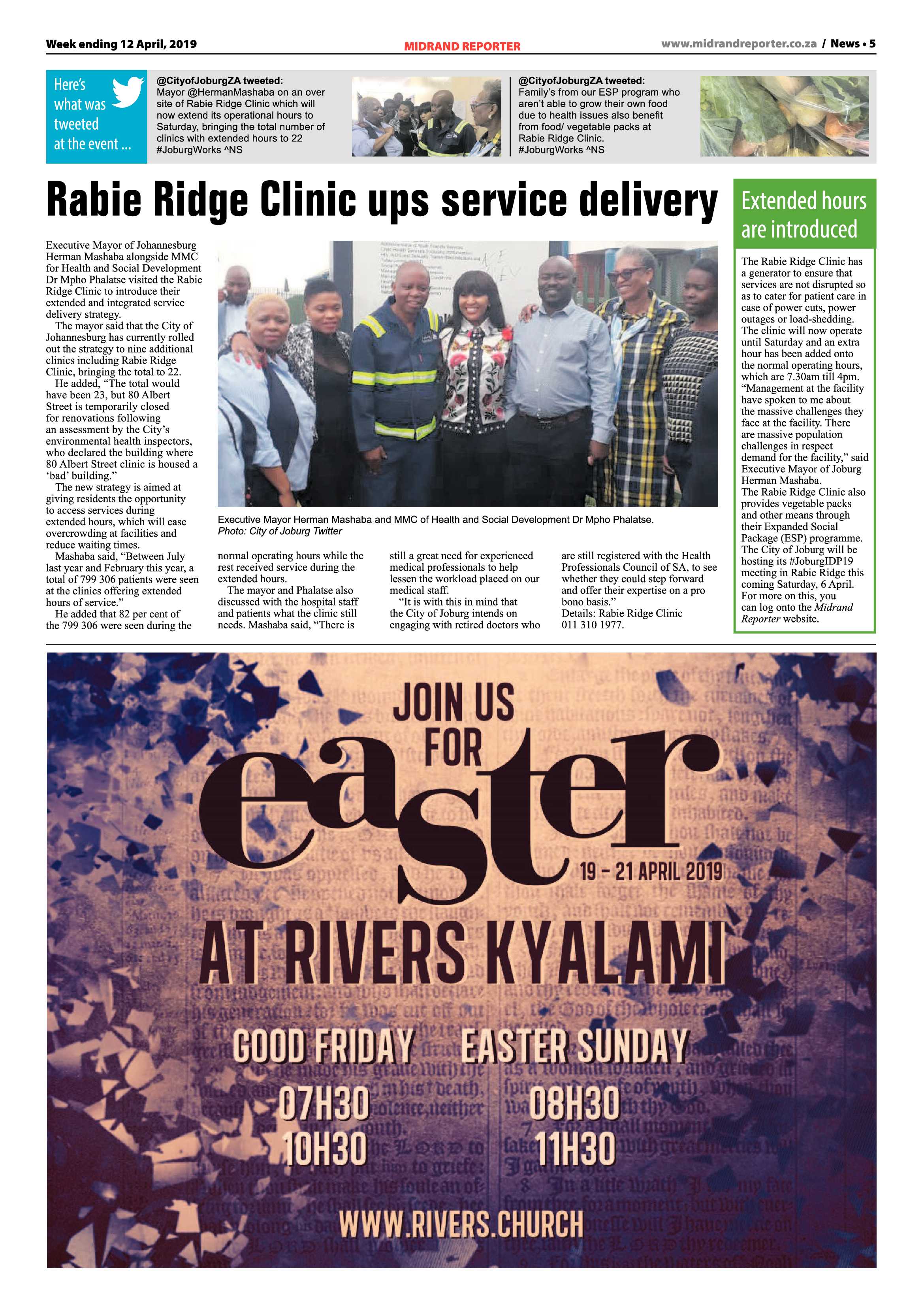 Midrand Reporter 12 April, 2019 page 5