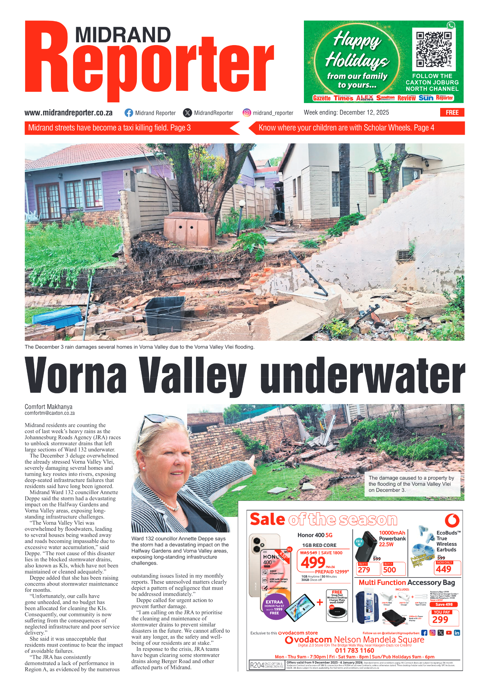Midrand Reporter 12 December 2025 page 3