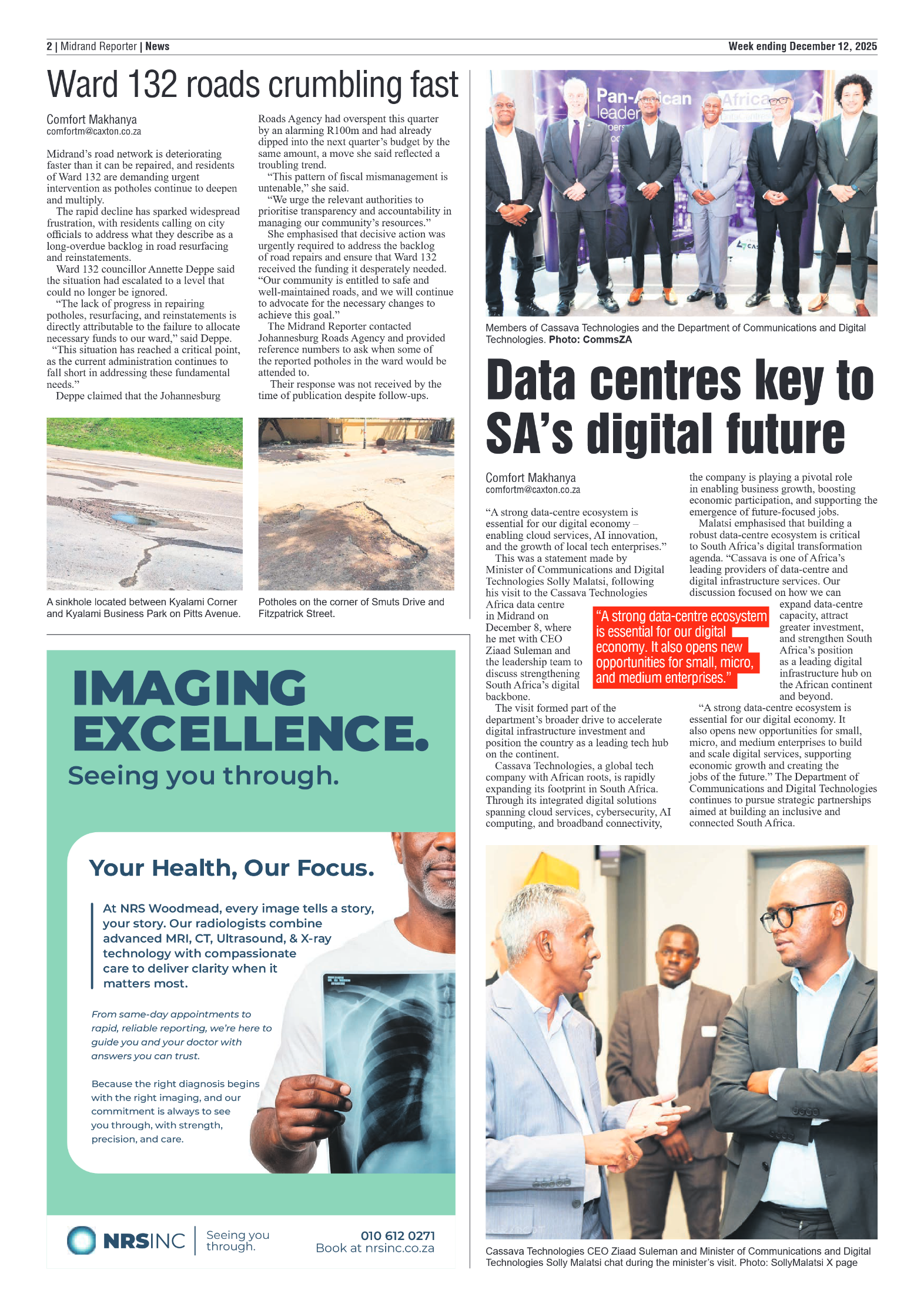 Midrand Reporter 12 December 2025 page 4