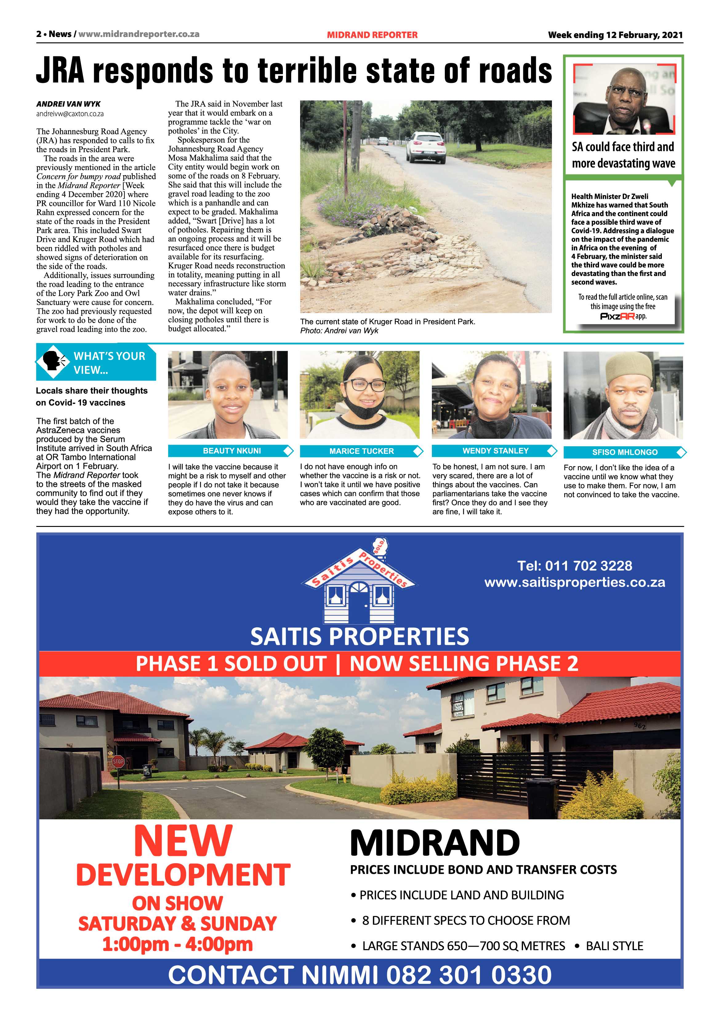 Midrand Reporter 12 February 2021 page 2