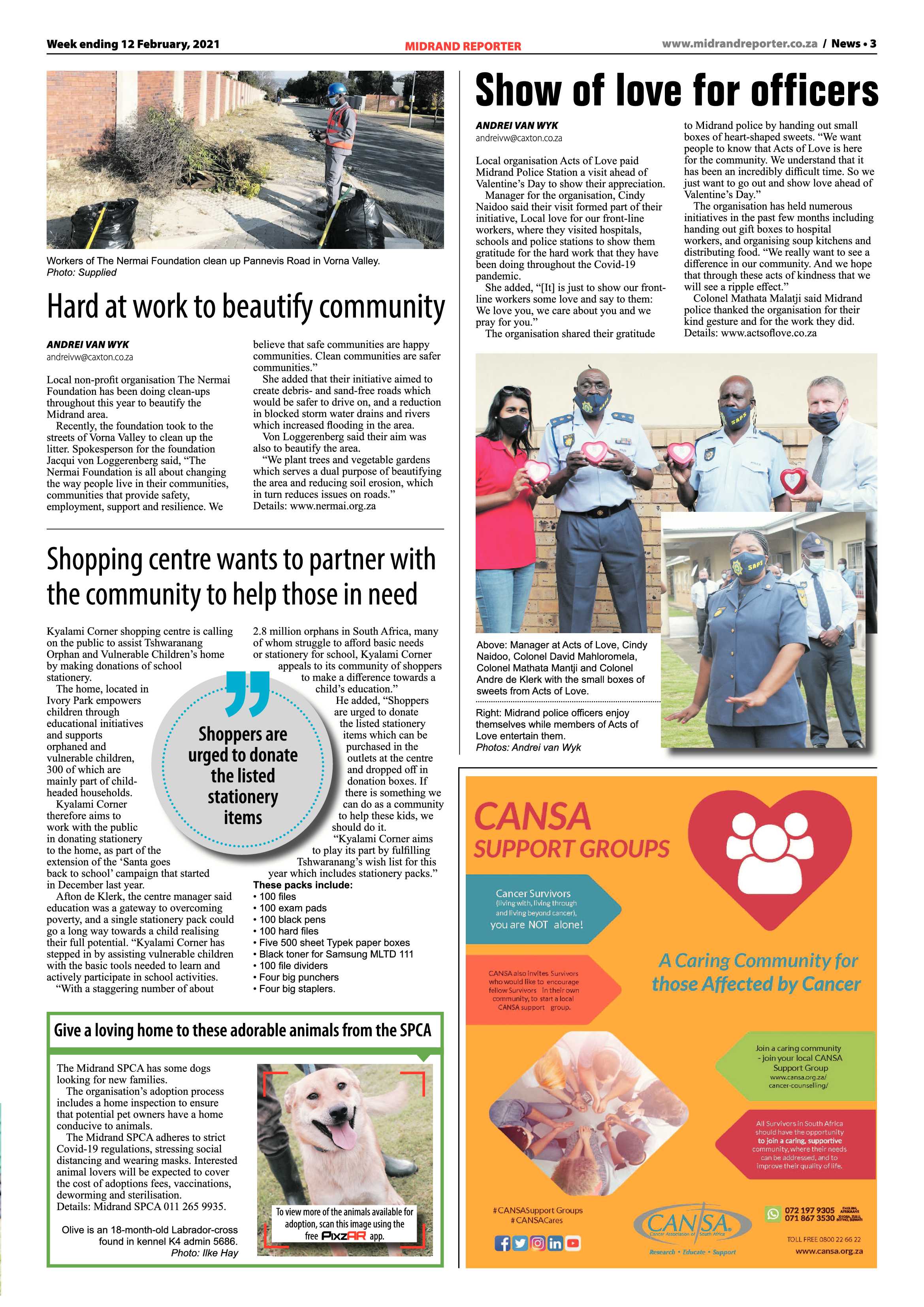 Midrand Reporter 12 February 2021 page 3