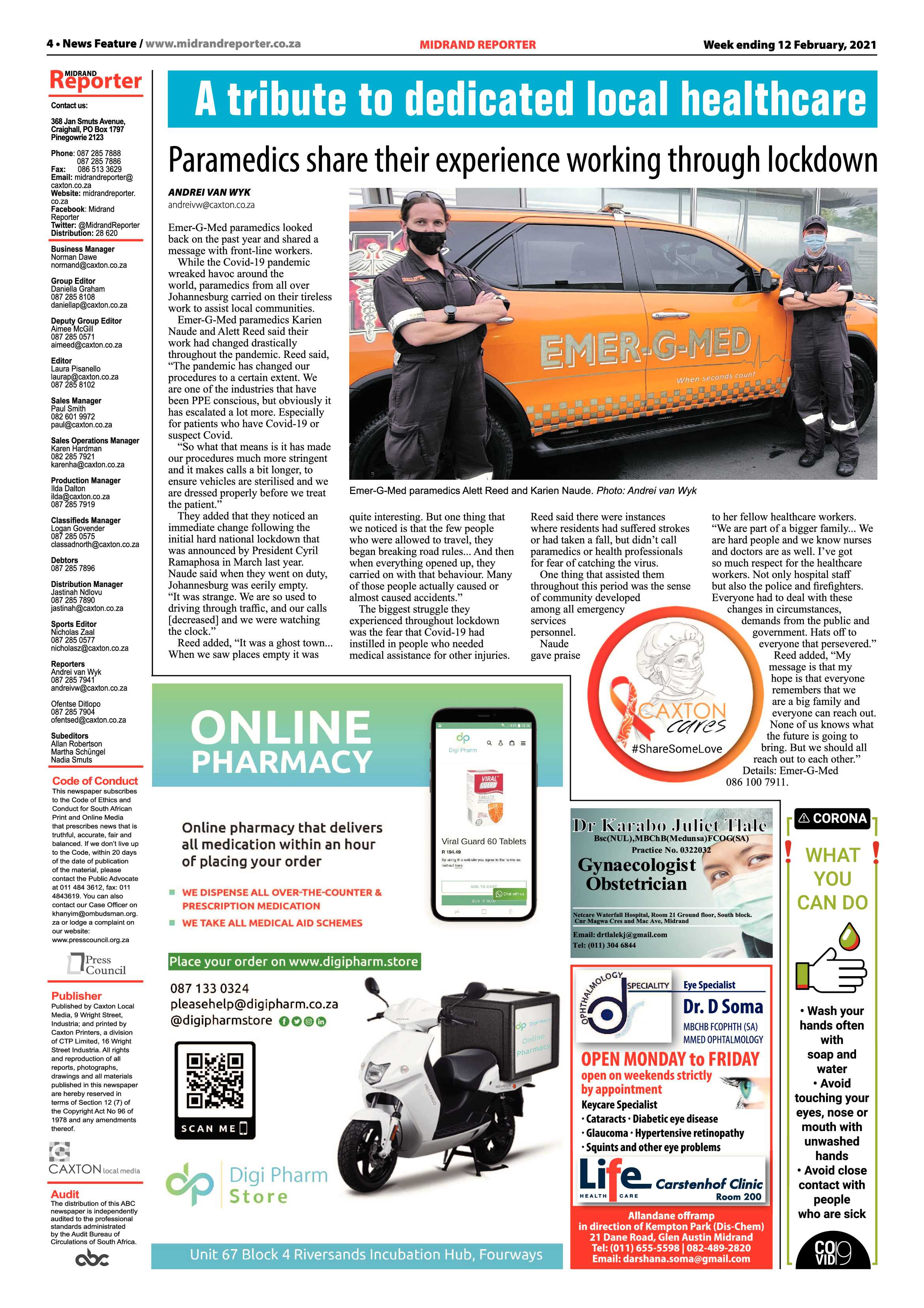 Midrand Reporter 12 February 2021 page 4