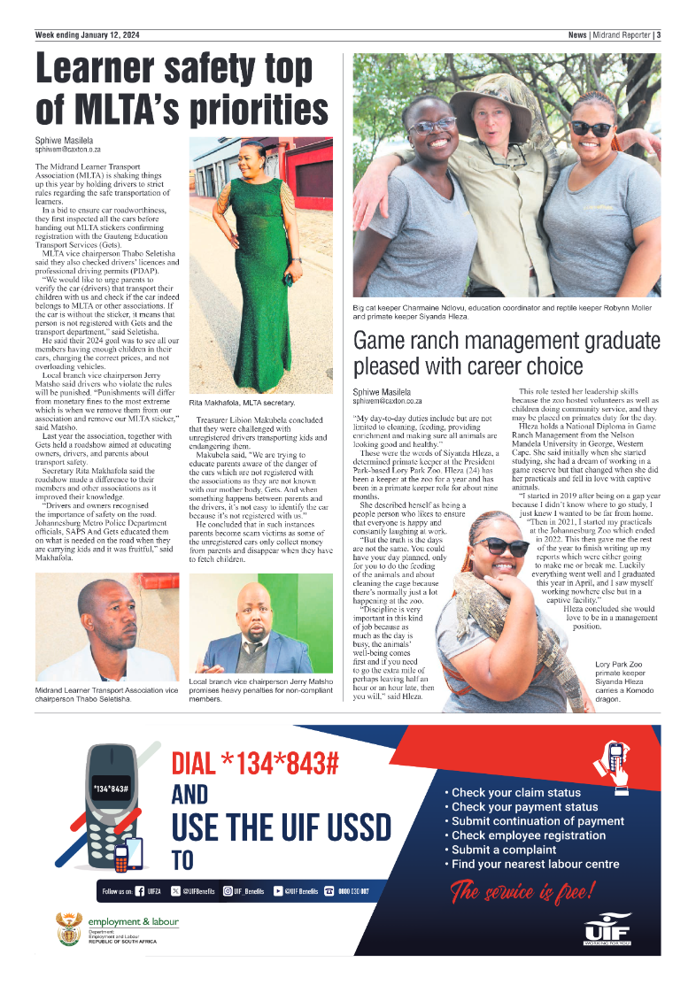 Midrand Reporter 12 January 2024 page 3
