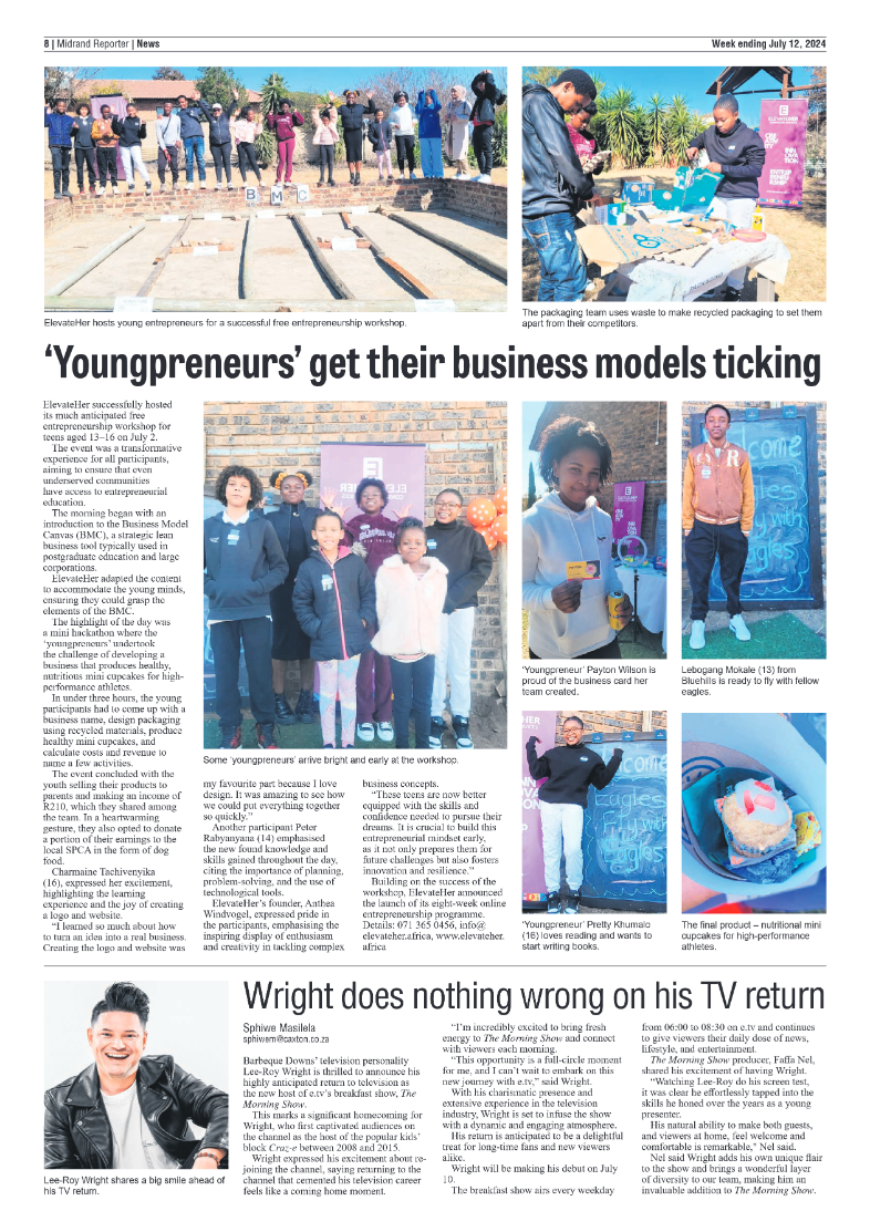 Midrand Reporter 12 July 2024 page 8
