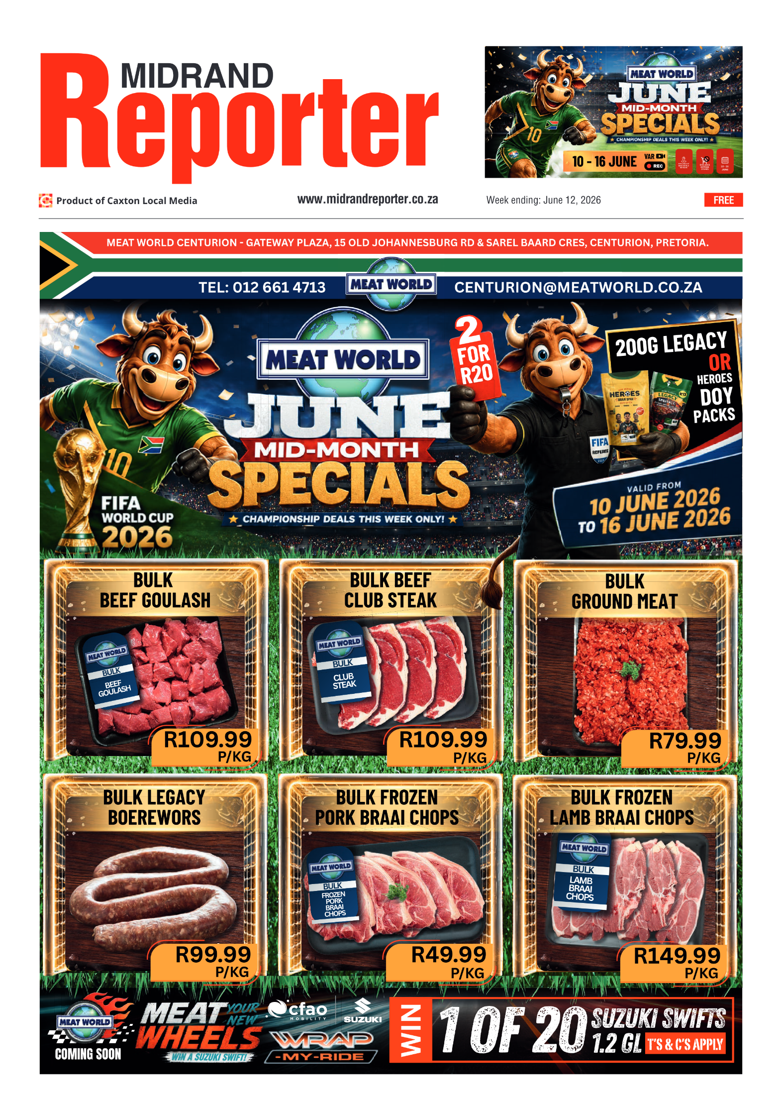 Midrand Reporter 12 June 2026 page 1