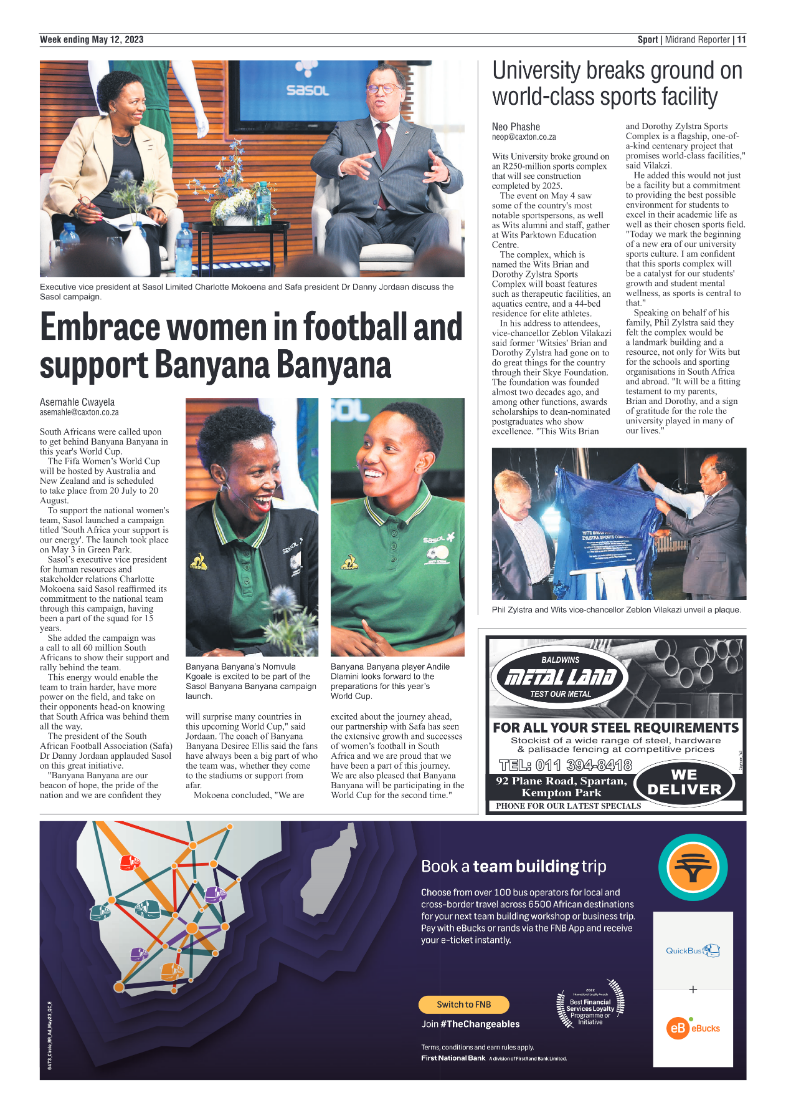 Midrand Reporter 12 May 2023 page 11